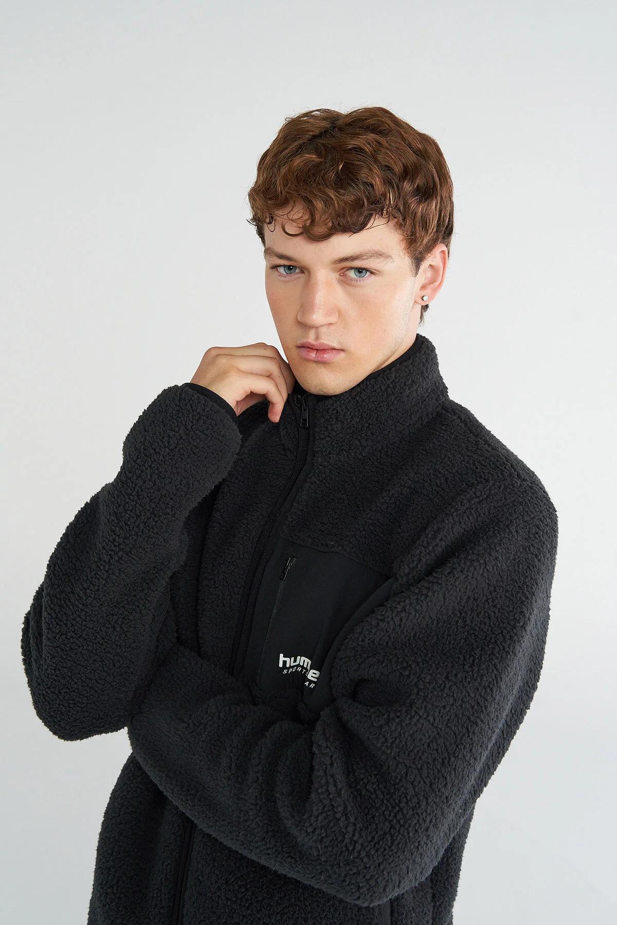 HMLARTHUR SHERPA ZIP JACKET - 2001