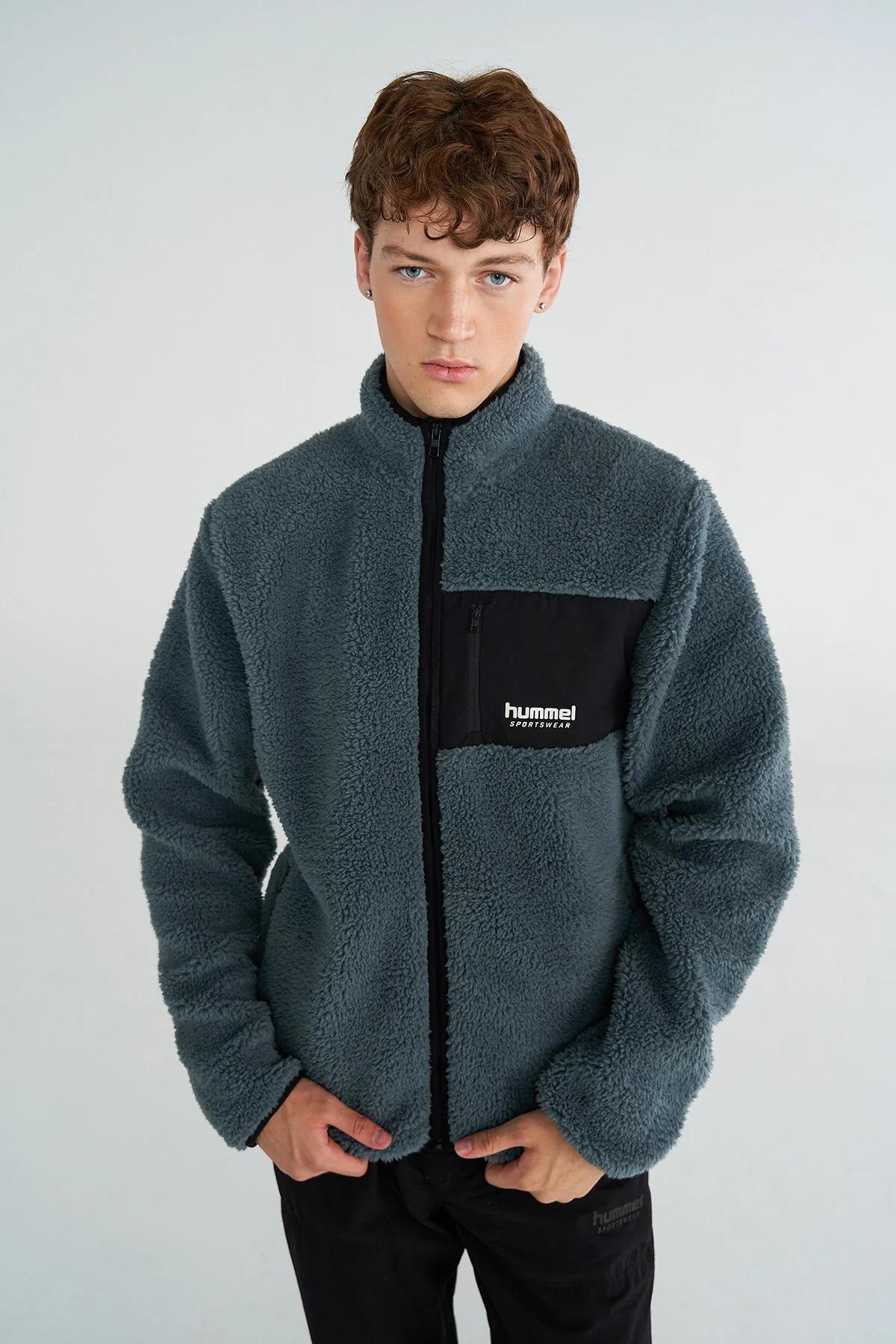 HMLARTHUR SHERPA ZIP JACKET - 7319