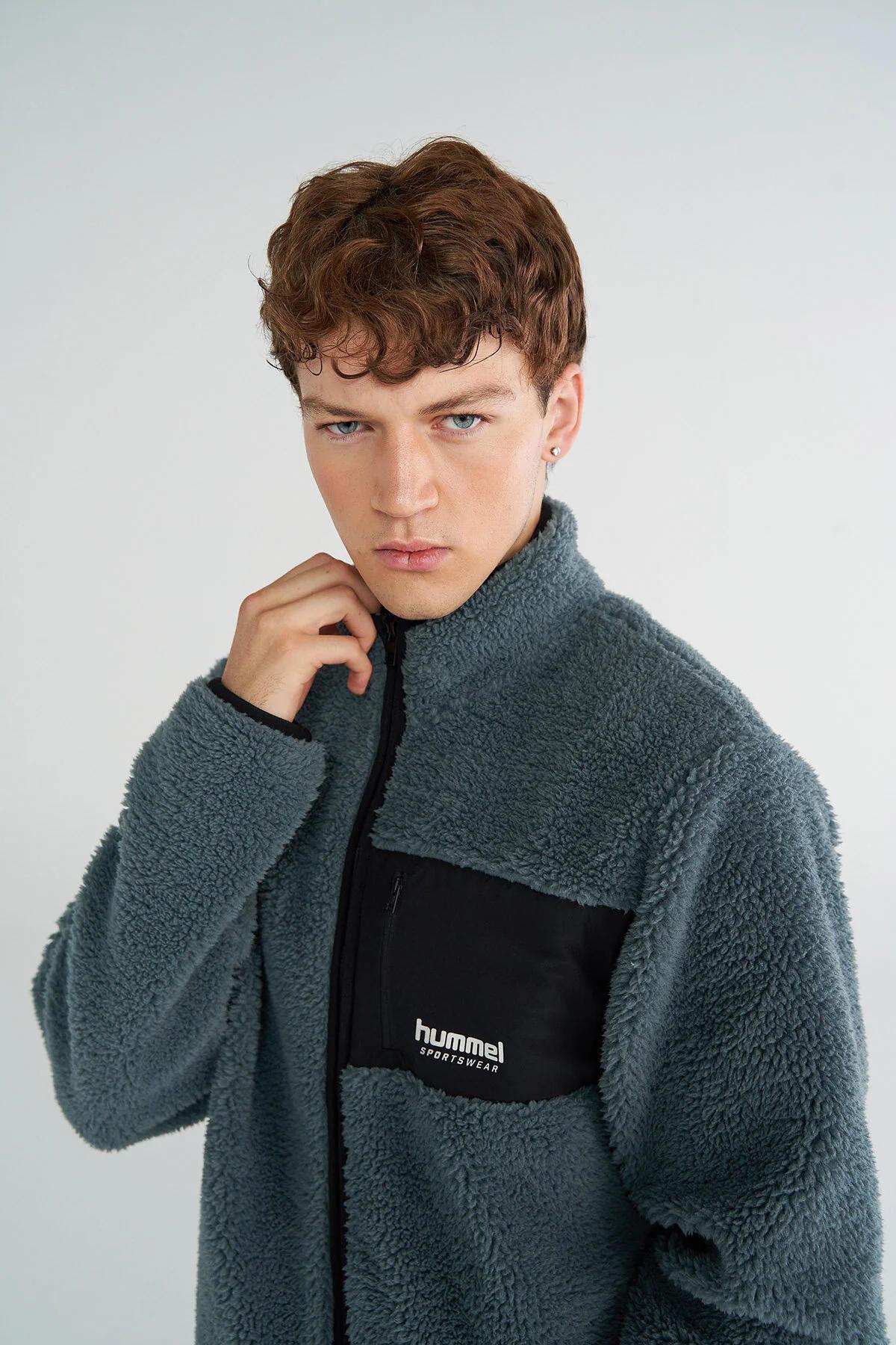 HMLARTHUR SHERPA ZIP JACKET - 7319