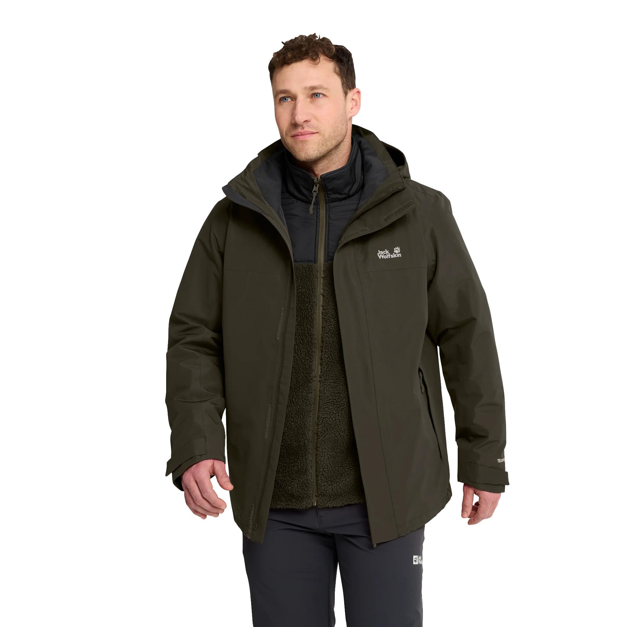 Jack Wolfskin Stonelite 3 in 1 Erkek Mont