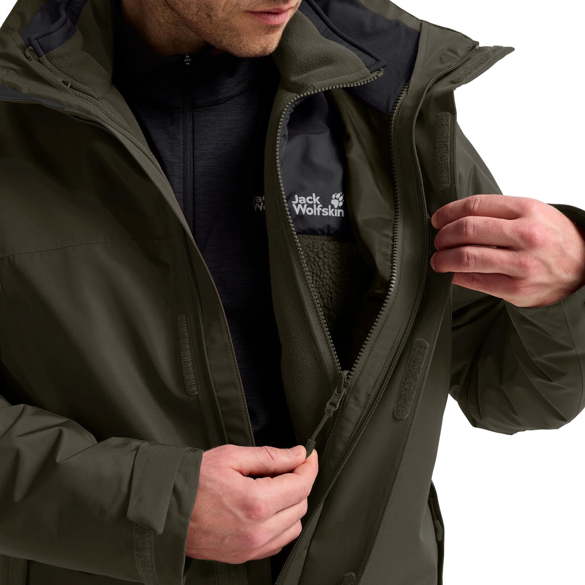 Jack Wolfskin Stonelite 3 in 1 Erkek Mont