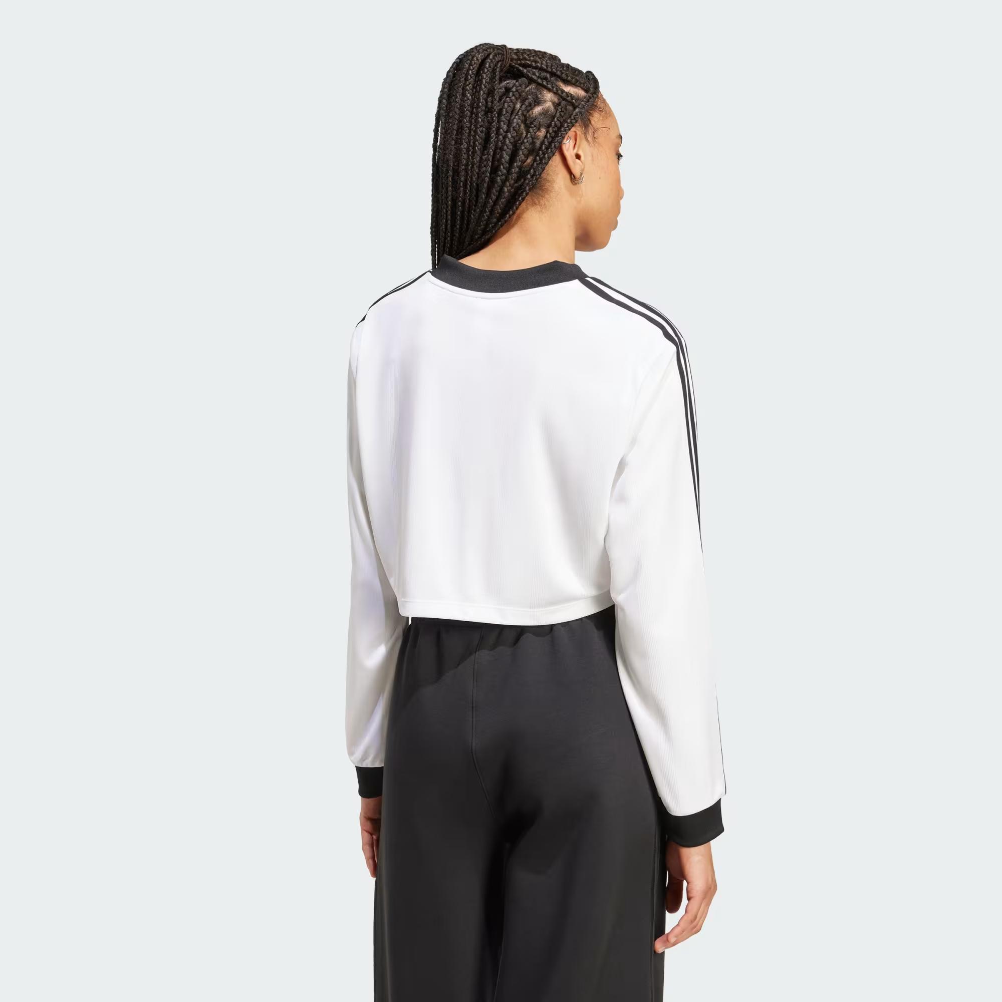 JACQUARD LS TOP - ADIDAS SIYAH