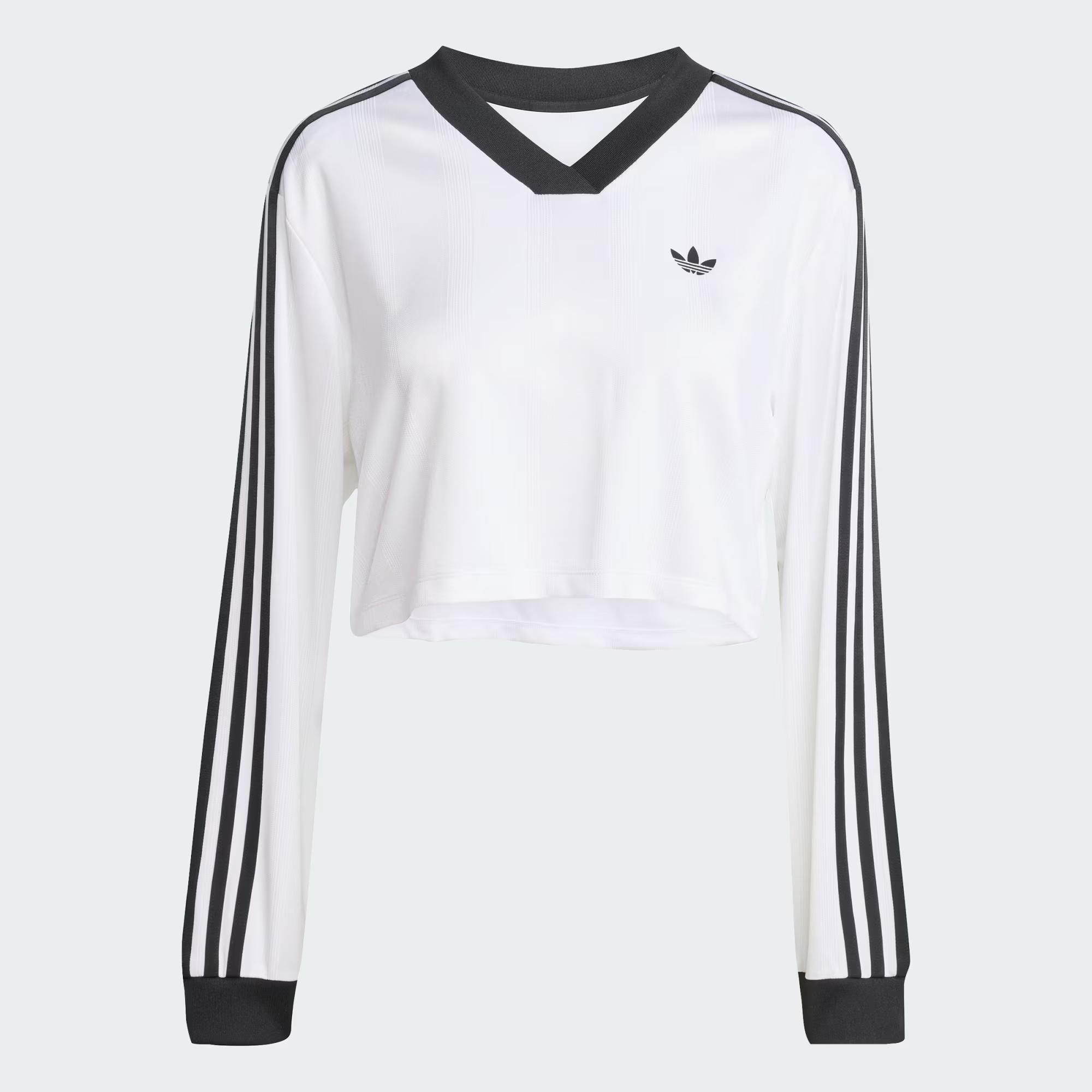 JACQUARD LS TOP - ADIDAS SIYAH