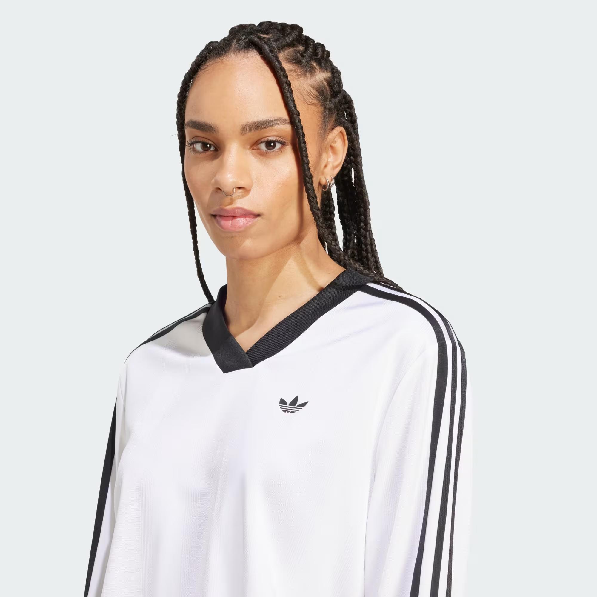JACQUARD LS TOP - ADIDAS SIYAH