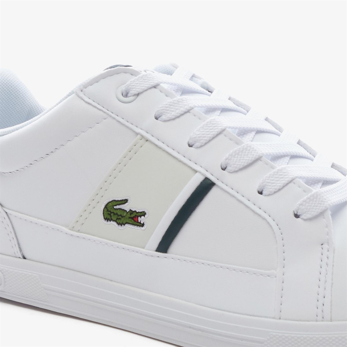 LACOSTE 743SMA0024 AYAKKABI - BEYAZ/KOYU YESIL