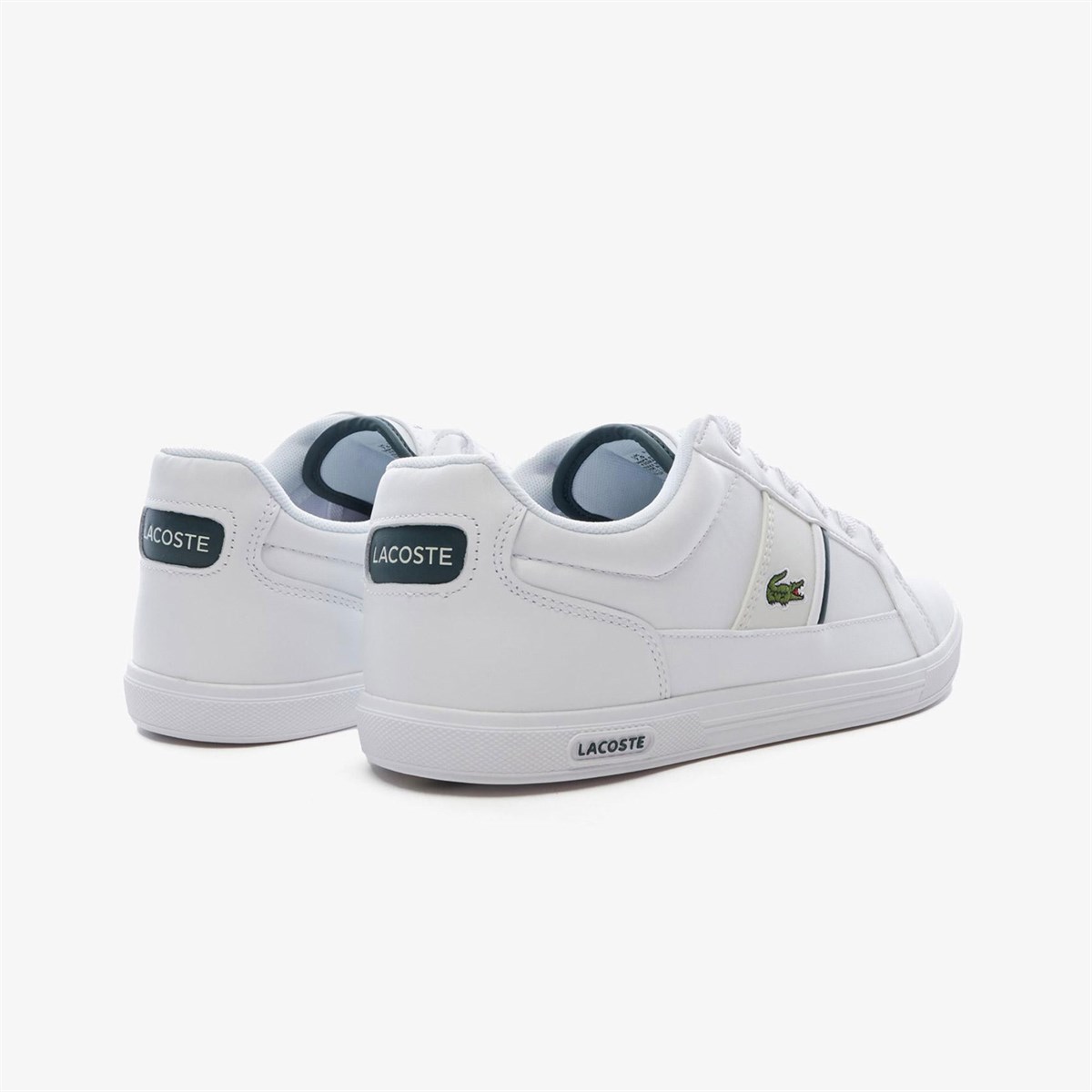 LACOSTE 743SMA0024 AYAKKABI - BEYAZ/KOYU YESIL
