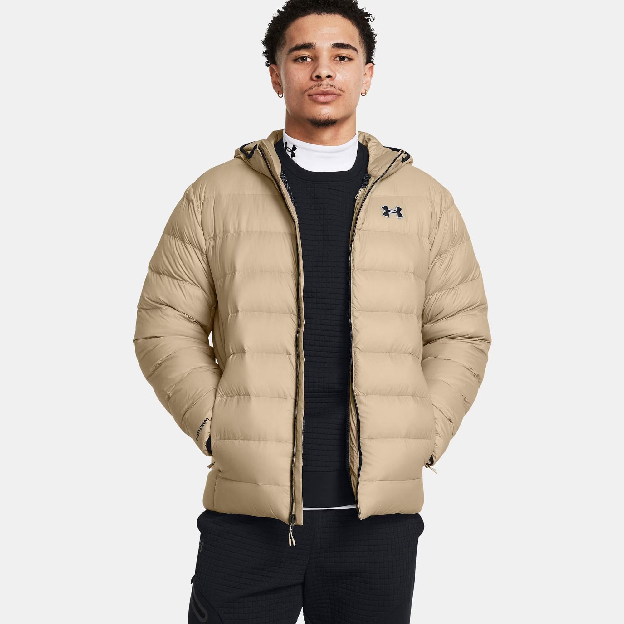 LEGEND DOWN HOODED JACKET - GÜMÜŞ/KIRMIZI