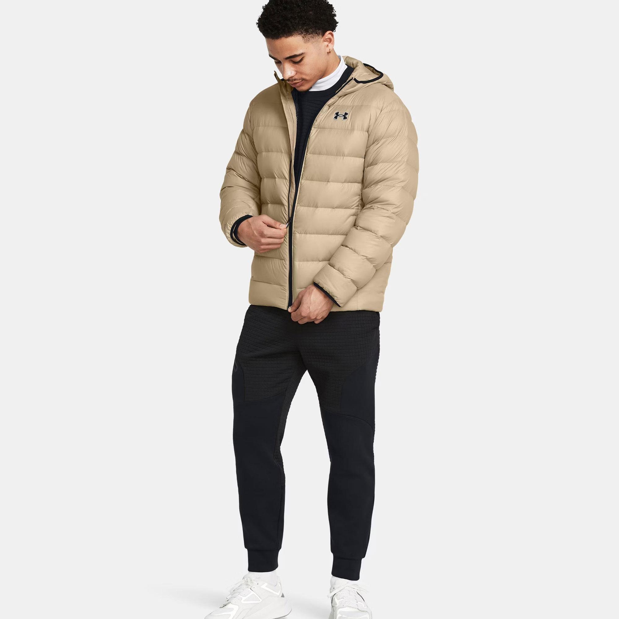 LEGEND DOWN HOODED JACKET - GÜMÜŞ/KIRMIZI