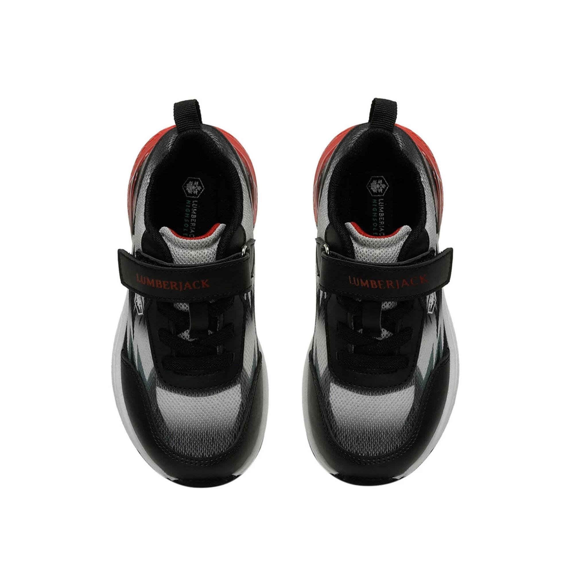 LUMBERJACK 4M TABOO ÇOCUK AYAKKABI - GRİ/KIRMIZI
