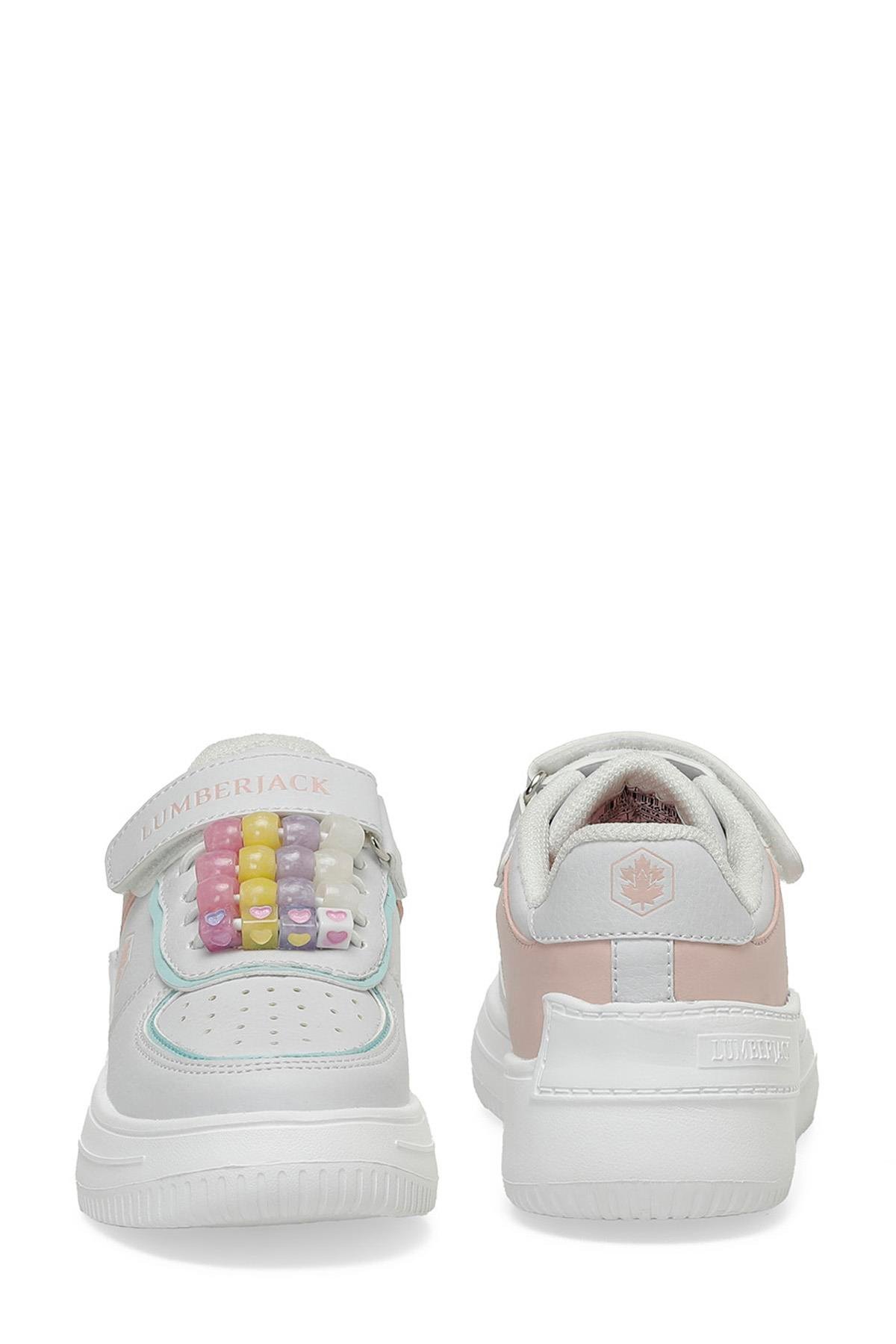 LUMBERJACK FREYA  ÇOCUK AYAKKABI - BEYAZ/PEMBE