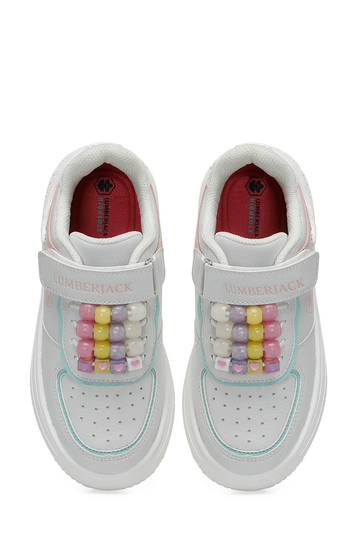 LUMBERJACK FREYA  ÇOCUK AYAKKABI - BEYAZ/PEMBE