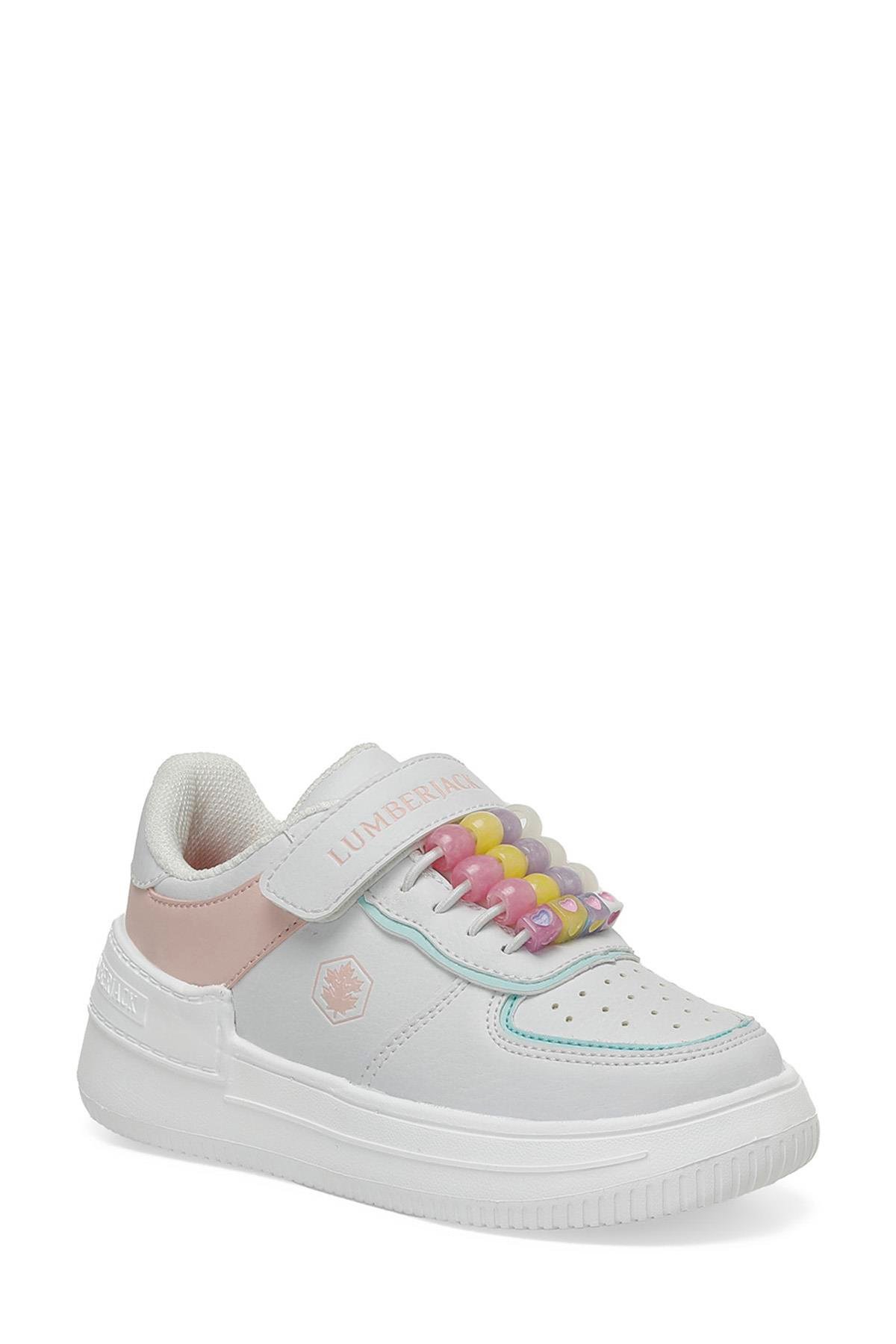LUMBERJACK FREYA  ÇOCUK AYAKKABI - BEYAZ/PEMBE