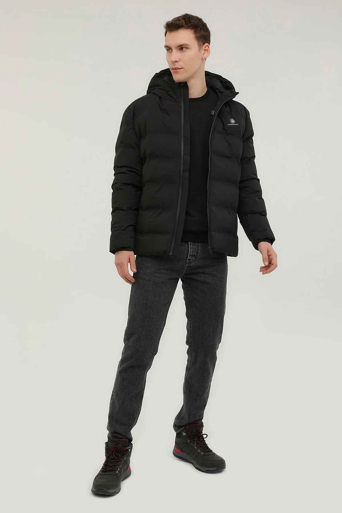 LUMBERJACK NOLAN COAT  POLAR MONT ERKEK - SİYAH