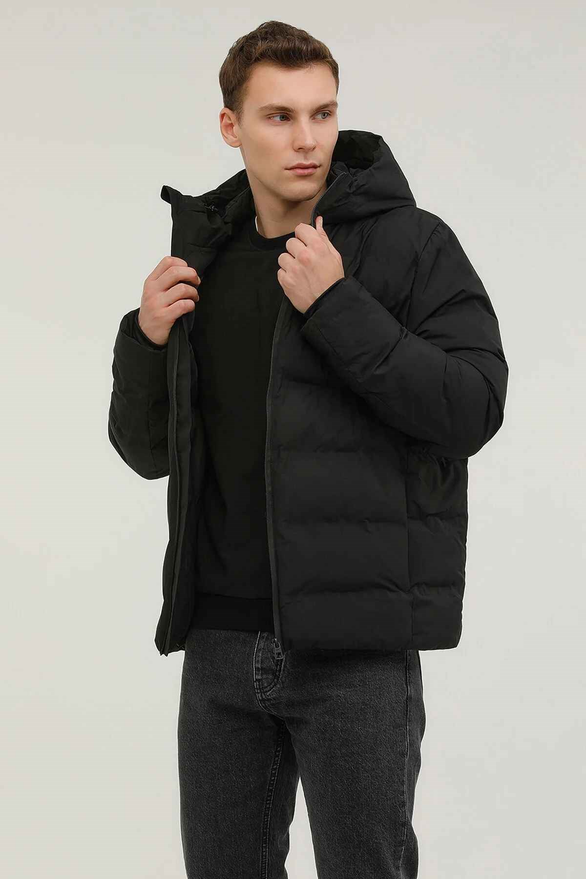 LUMBERJACK NOLAN COAT  POLAR MONT ERKEK - SİYAH
