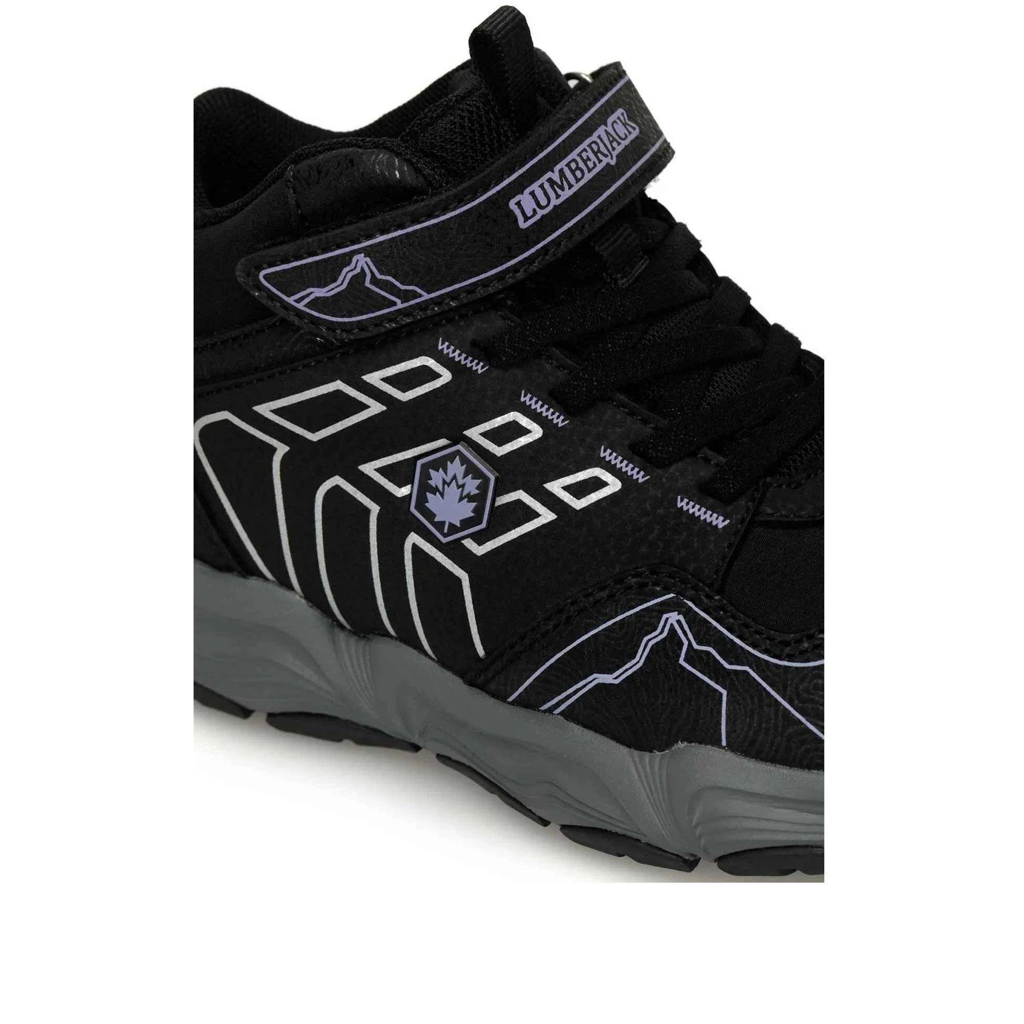 LUMBERJACK RAPTHOR HI  ÇOCUK AYAKKABI - SİYAH/LİLA