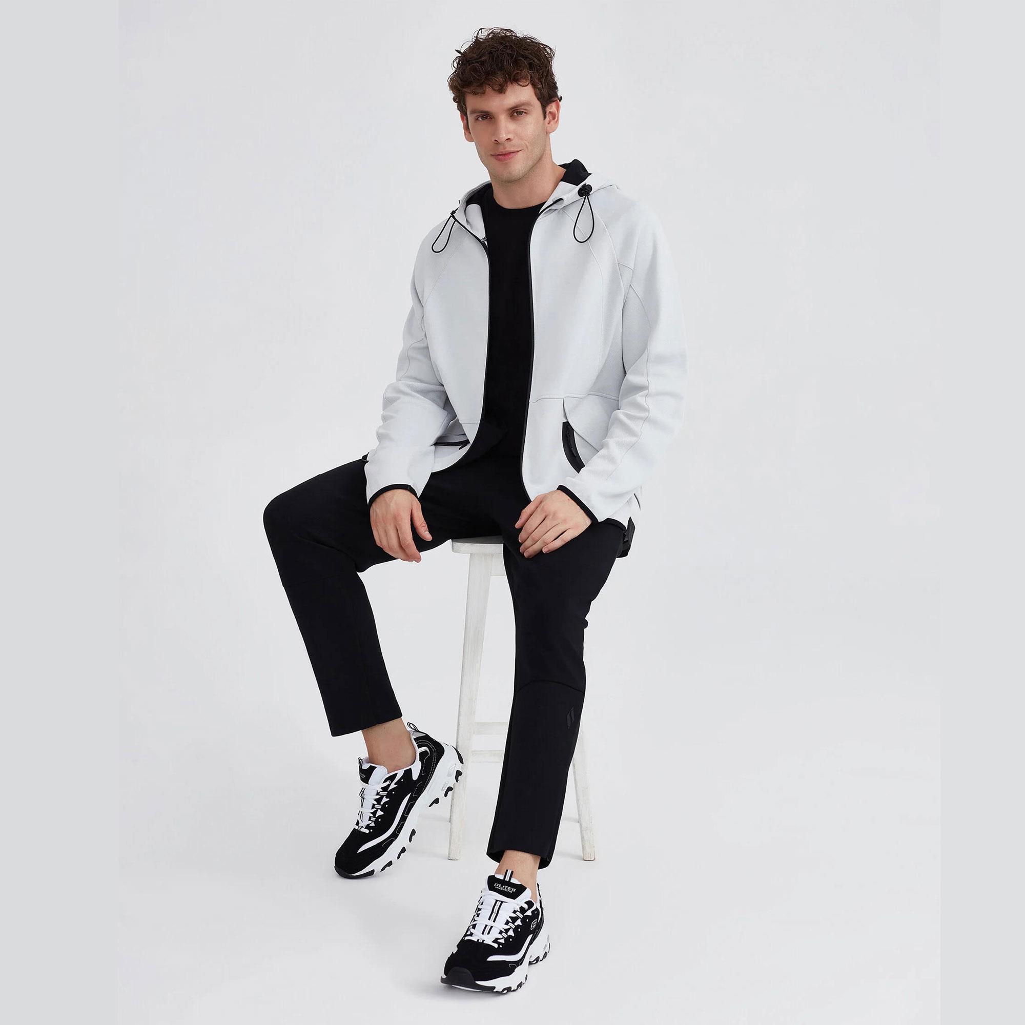 M 2XI-Lock Full Zip Hoodie Sweatshirt - TABA/SİYAH