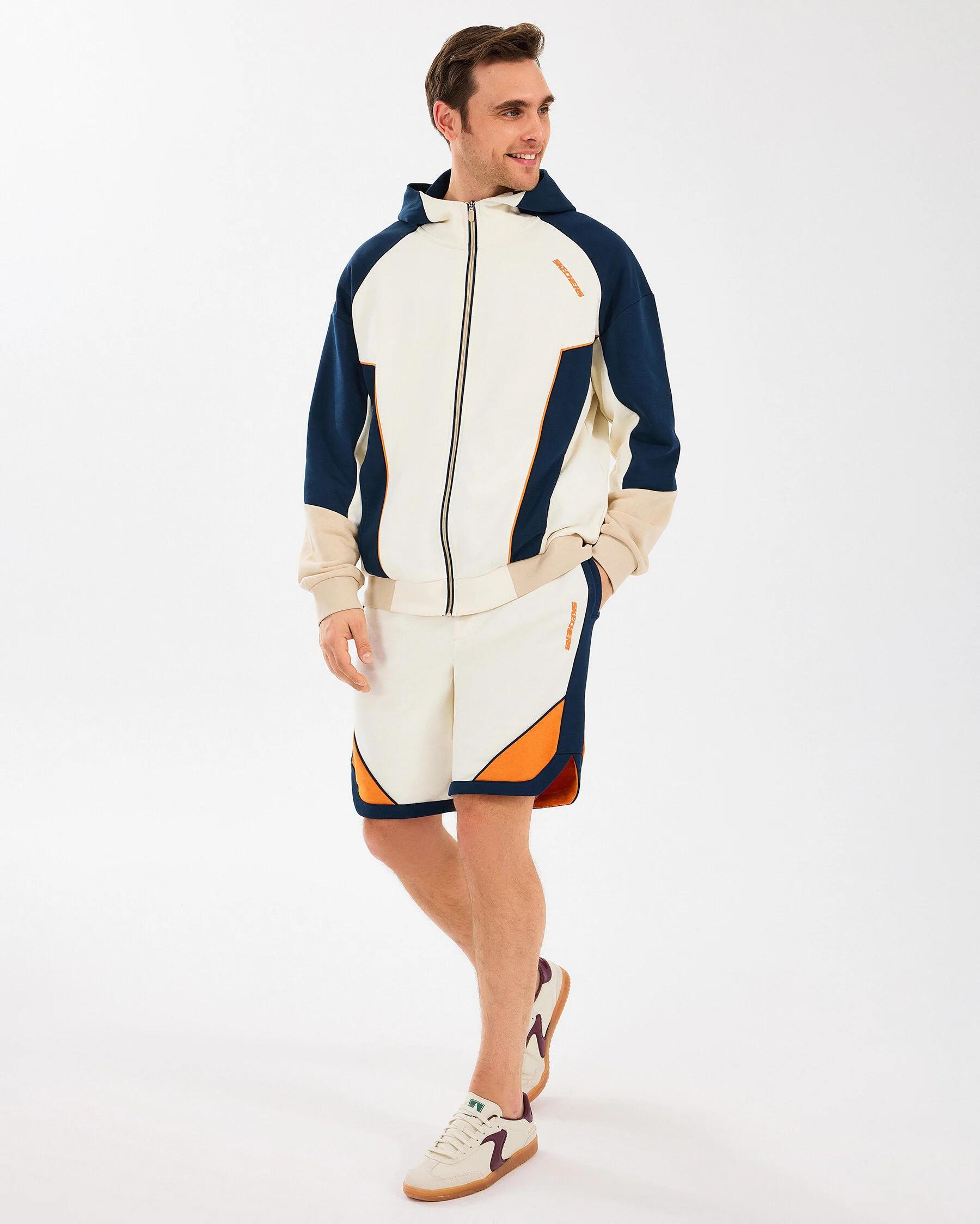 M Diagonel Lw Fleece Fullzip Hoodie Sweatshirt - SİYAH(MAT)