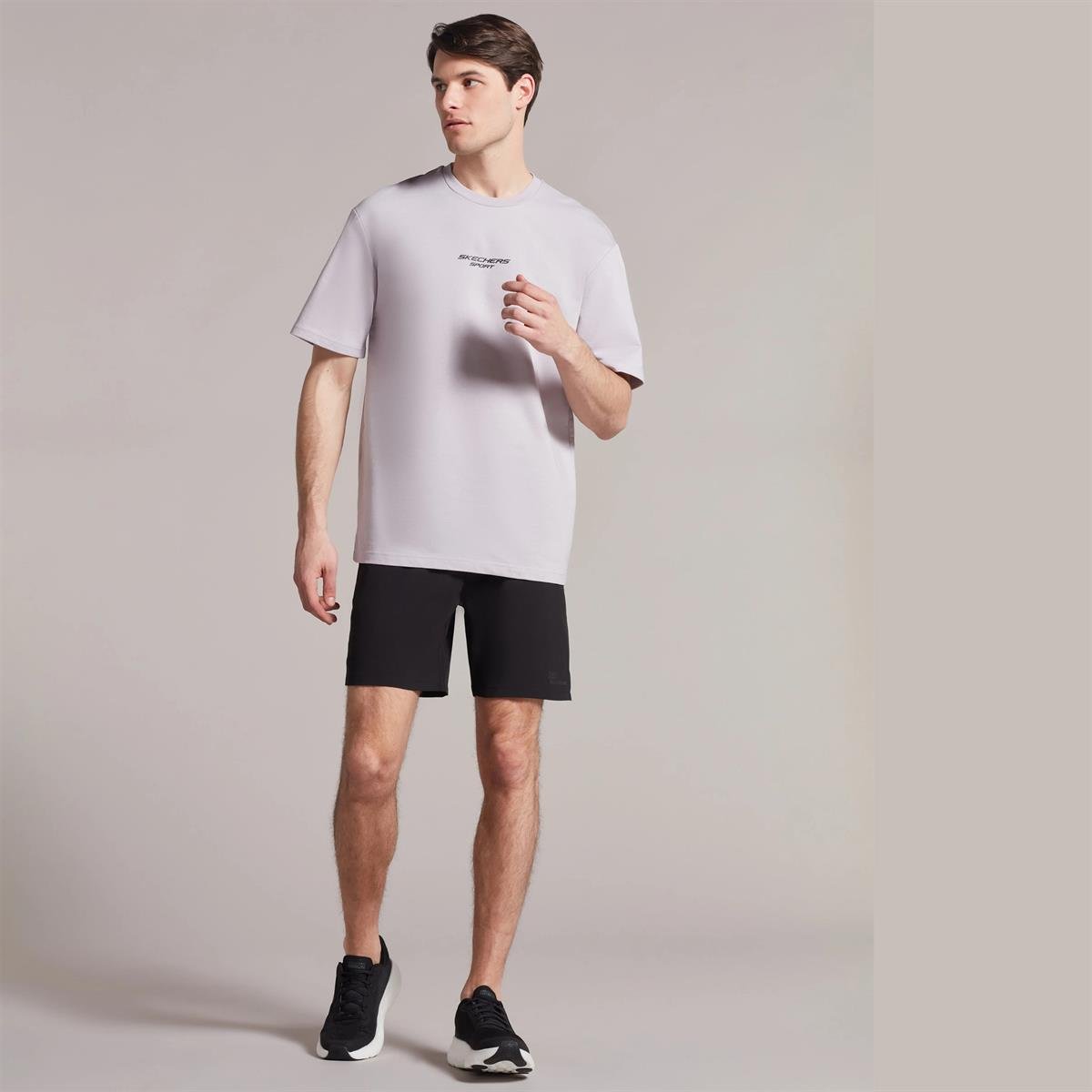 M Graphic Tee Reflect Logo Oversize T-Shirt - LACİVERT