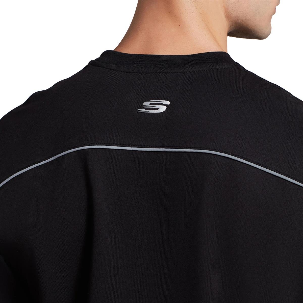 M Graphic Tee Reflect Logo Oversize T-Shirt - SİYAH