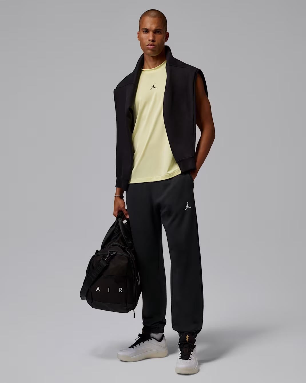 M J DF SPRT CSVR FLC PANT - BEYAZ