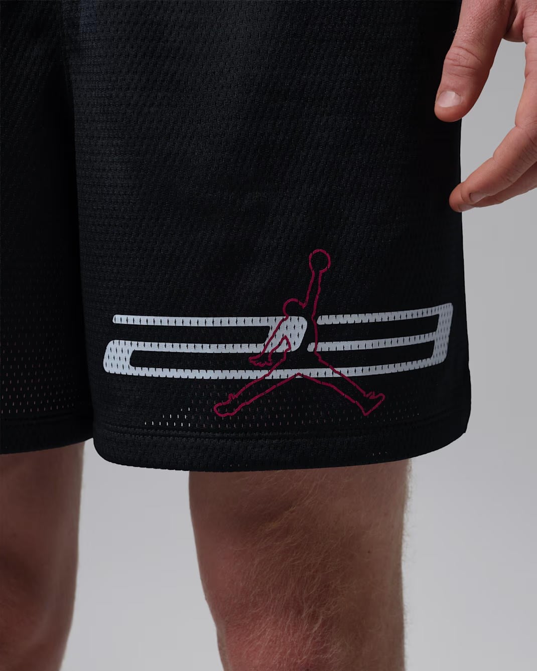 M J DF SPT MESH GFX SHORT - BEYAZ
