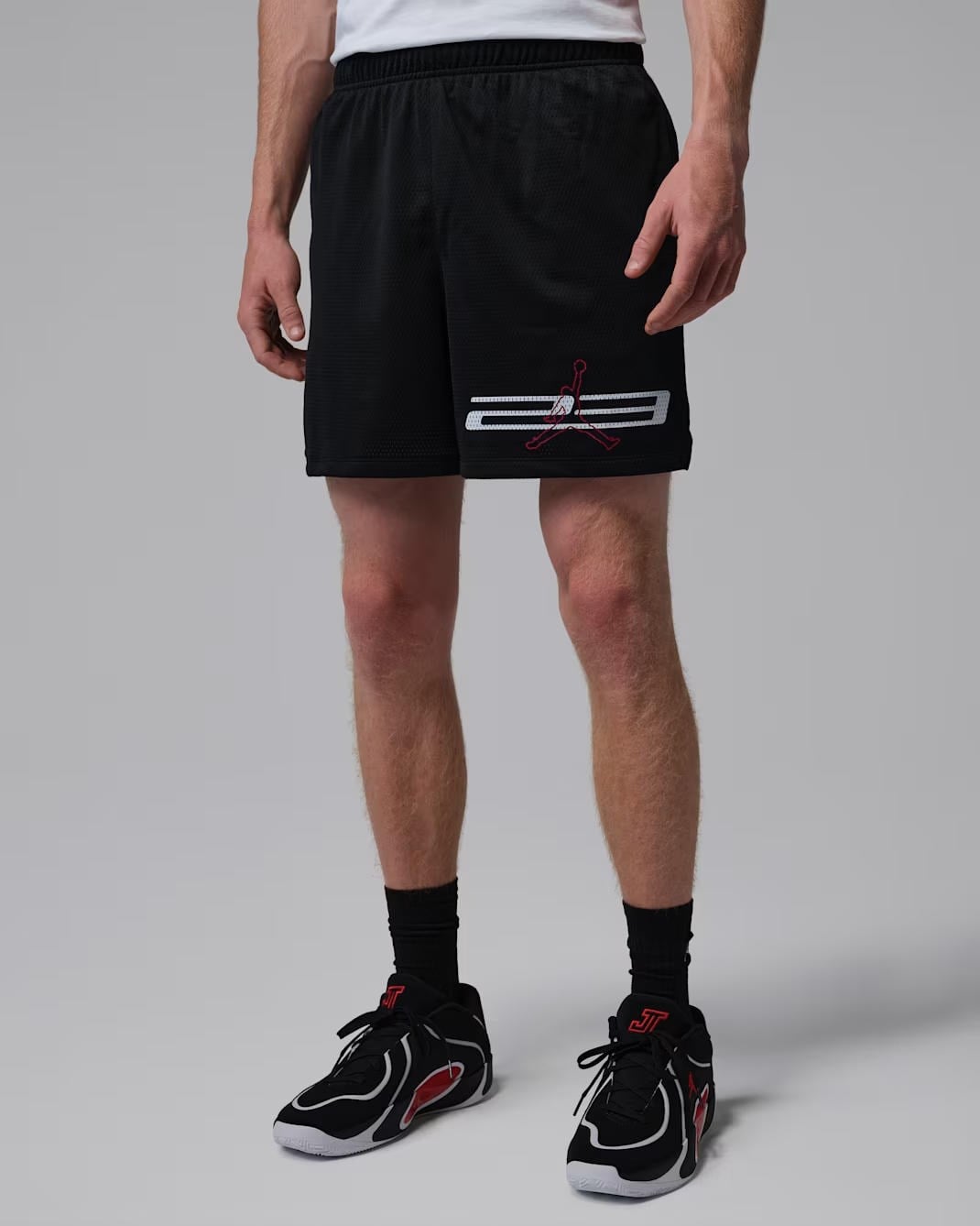 M J DF SPT MESH GFX SHORT - BEYAZ