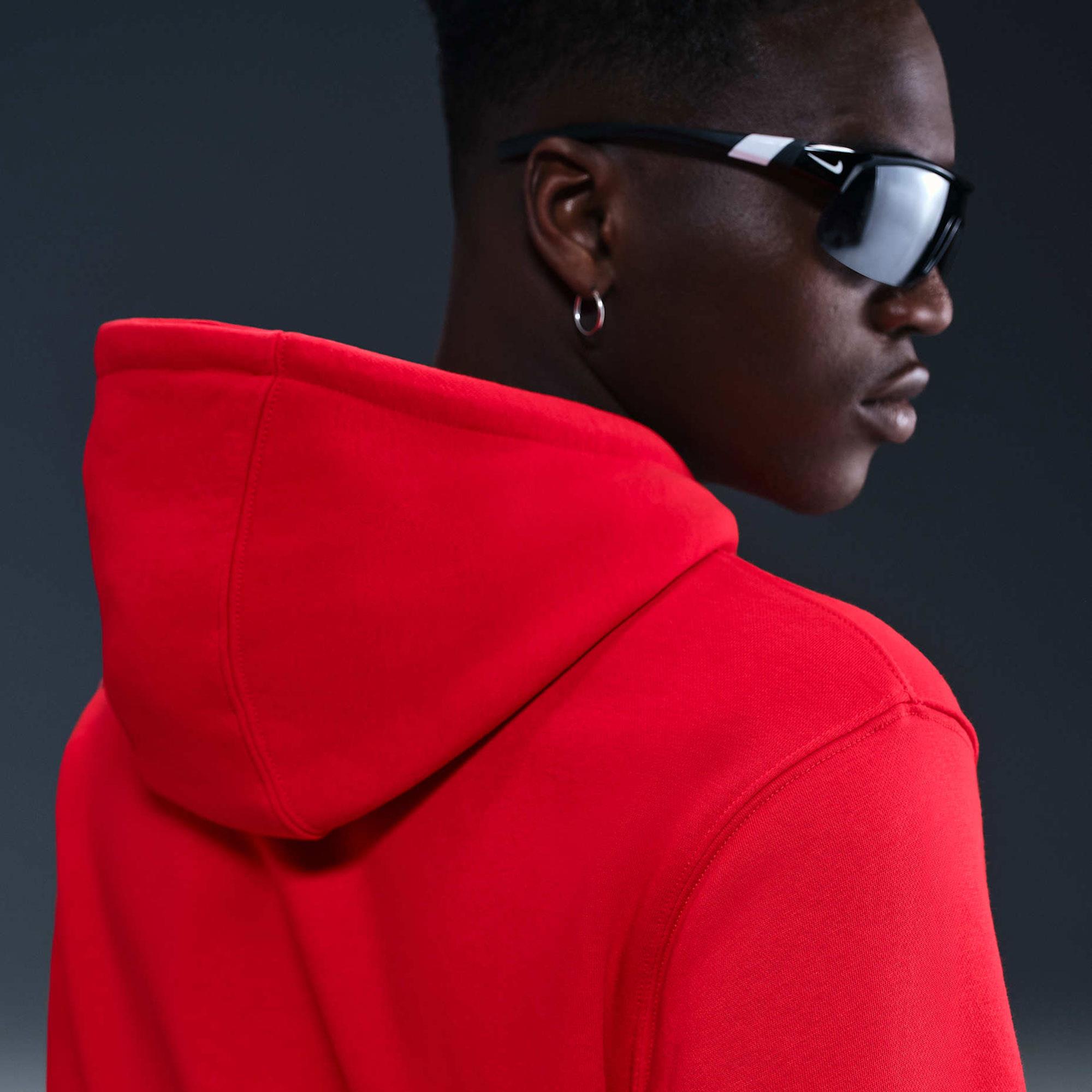 M NK CLUB BB PO HOODIE - BEYAZ/BORDO