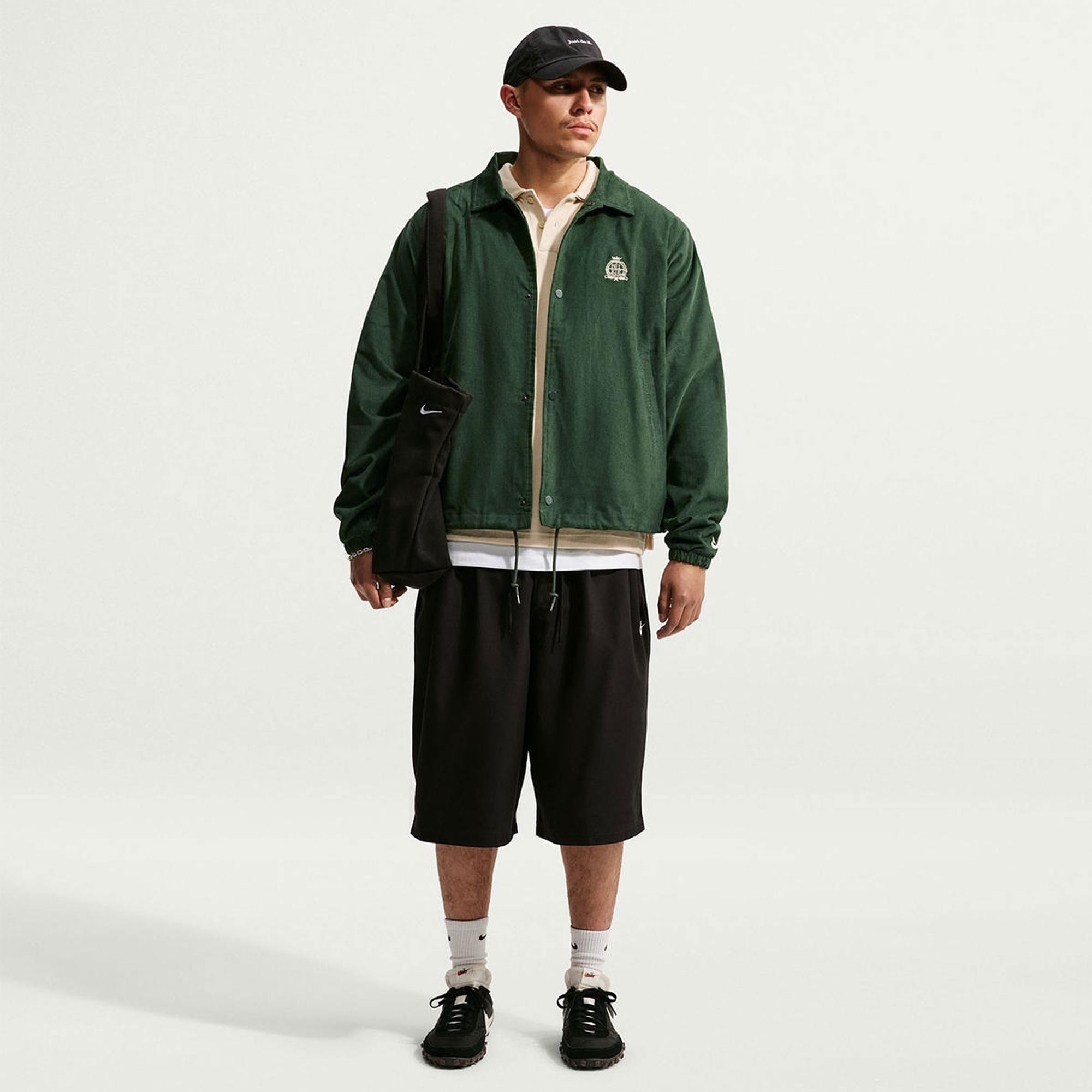 M NK CLUB CORD COACHES JKT NCC - SİYAH/KAHVE