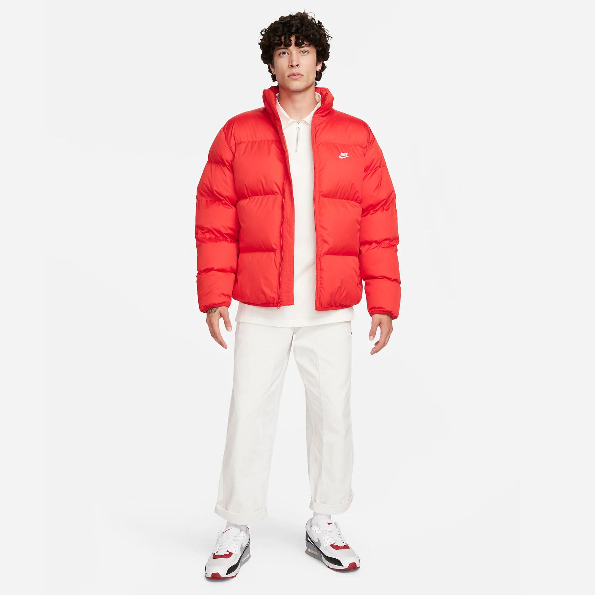 M NK CLUB PUFFER JKT - BEYAZ/BORDO