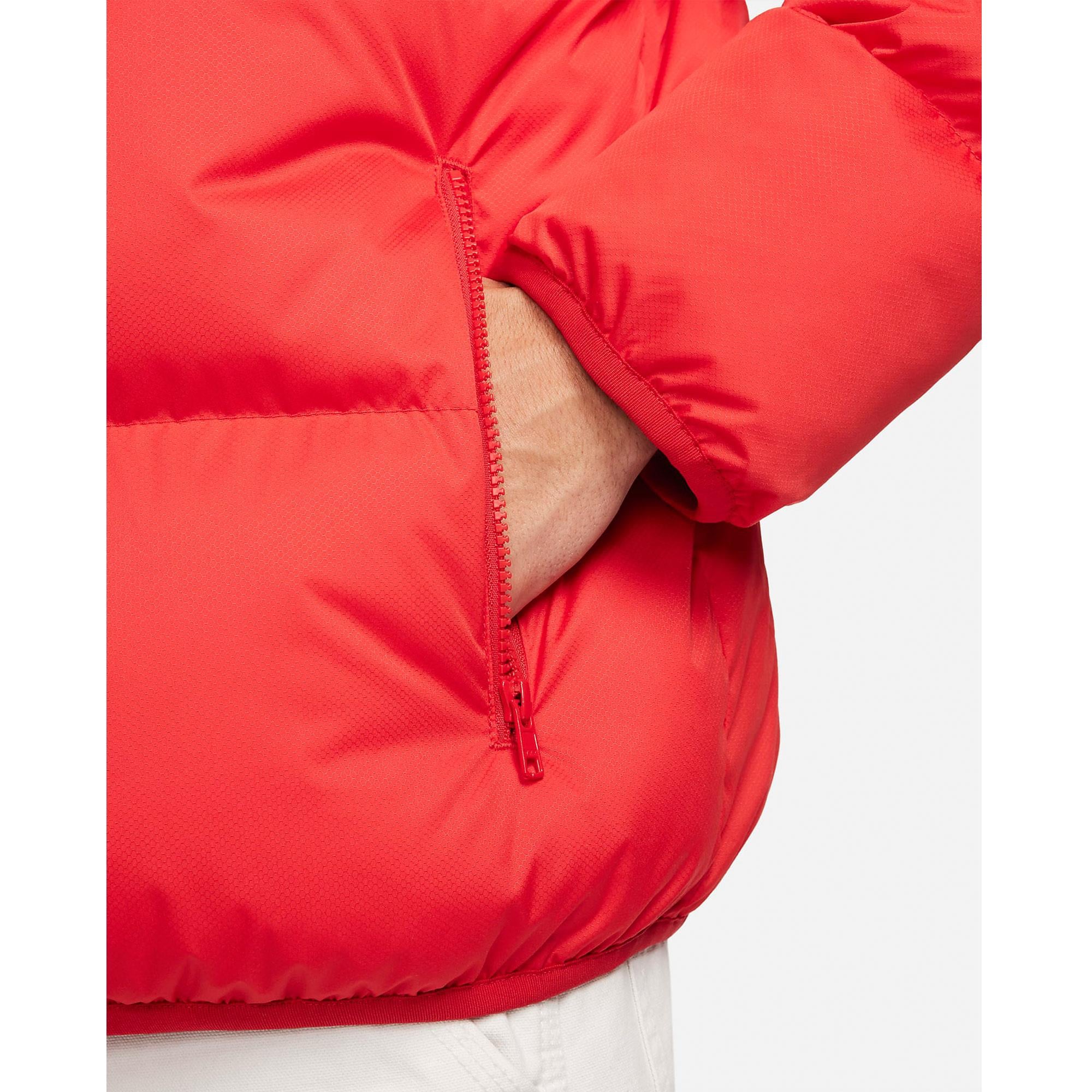 M NK CLUB PUFFER JKT - BEYAZ/BORDO