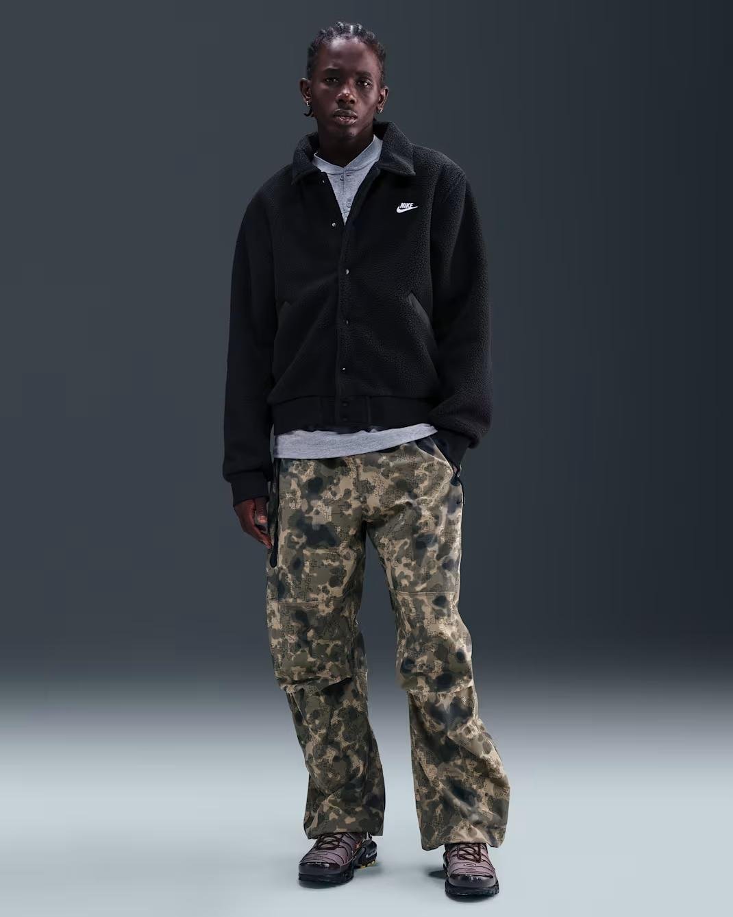 M NK CLUB SHERPA COACHES JKT - BEYAZ