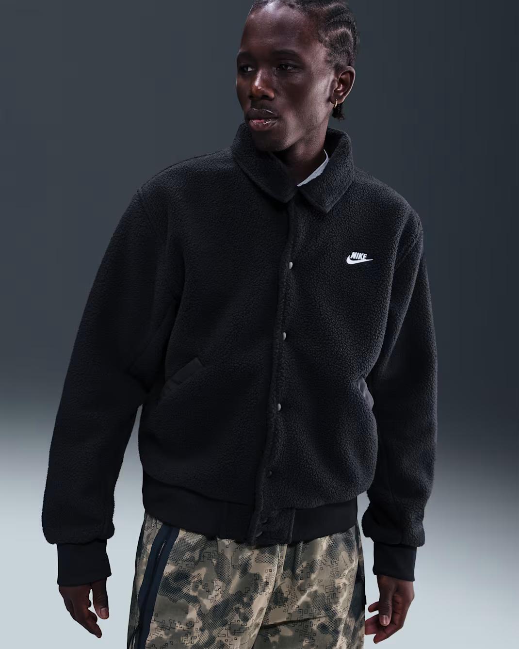 M NK CLUB SHERPA COACHES JKT - BEYAZ