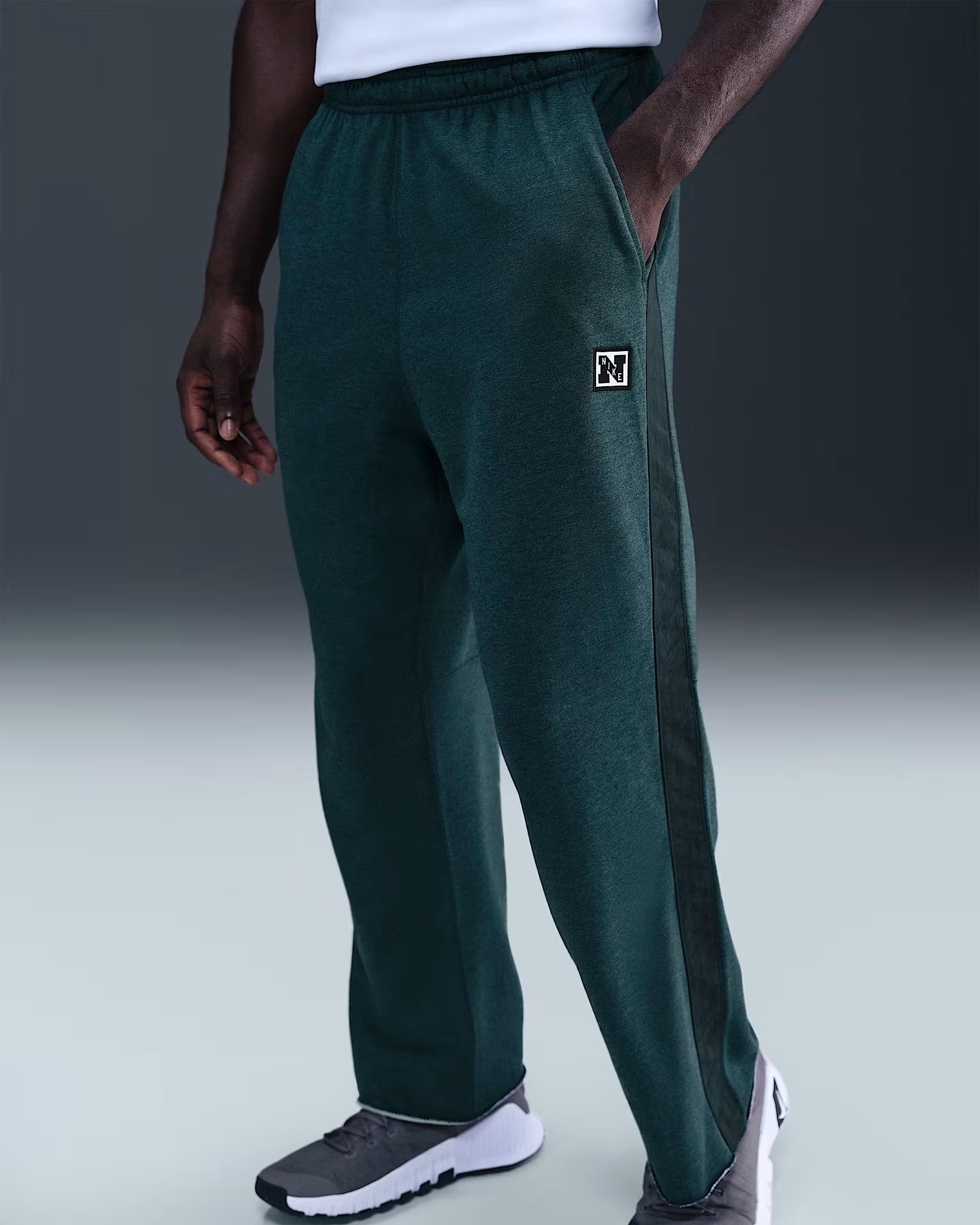 M NK DF HERITAGE FLEECE PANT - KOT(SİY)/MAVİ
