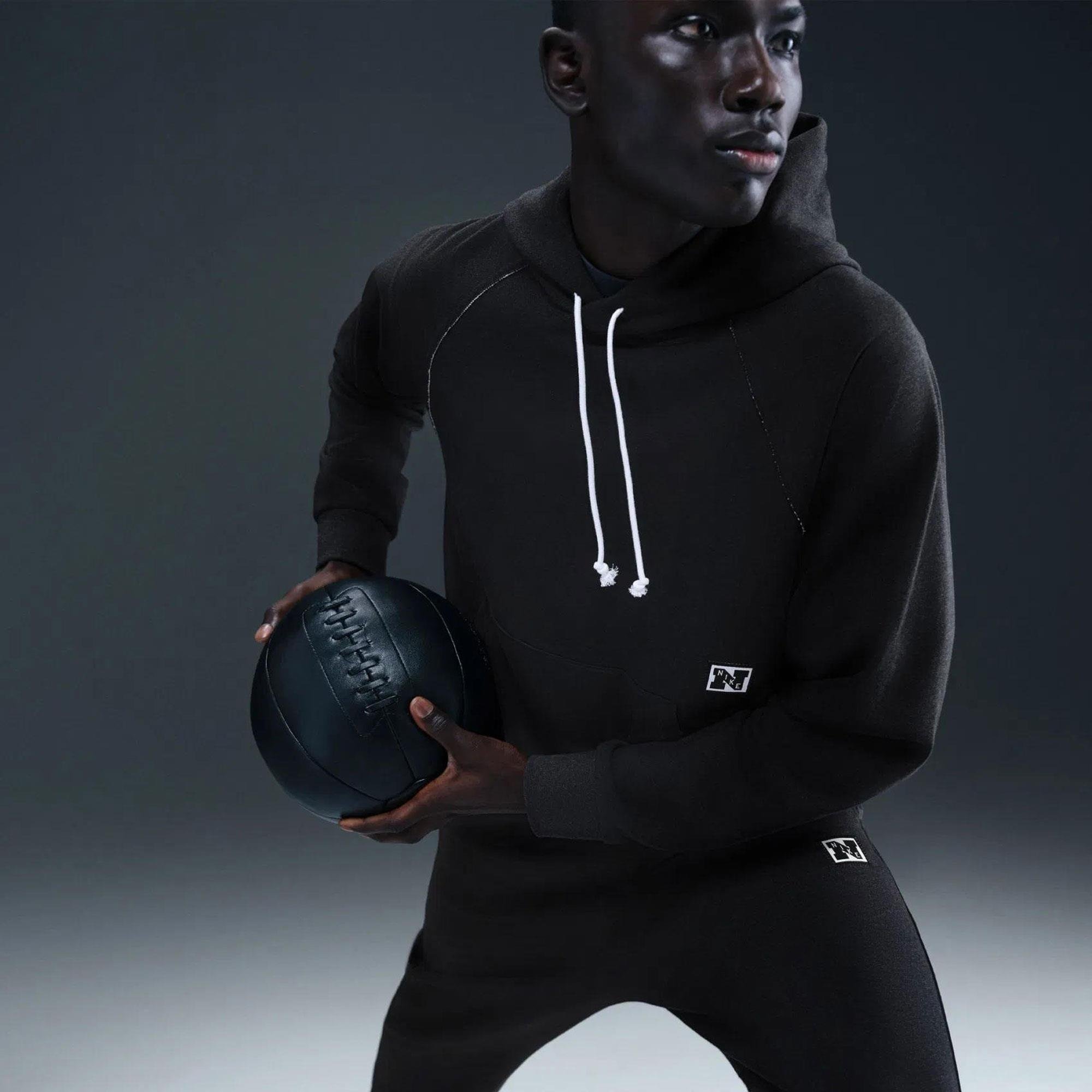 M NK DF HERITAGE FLEECE TOP - BEYAZ