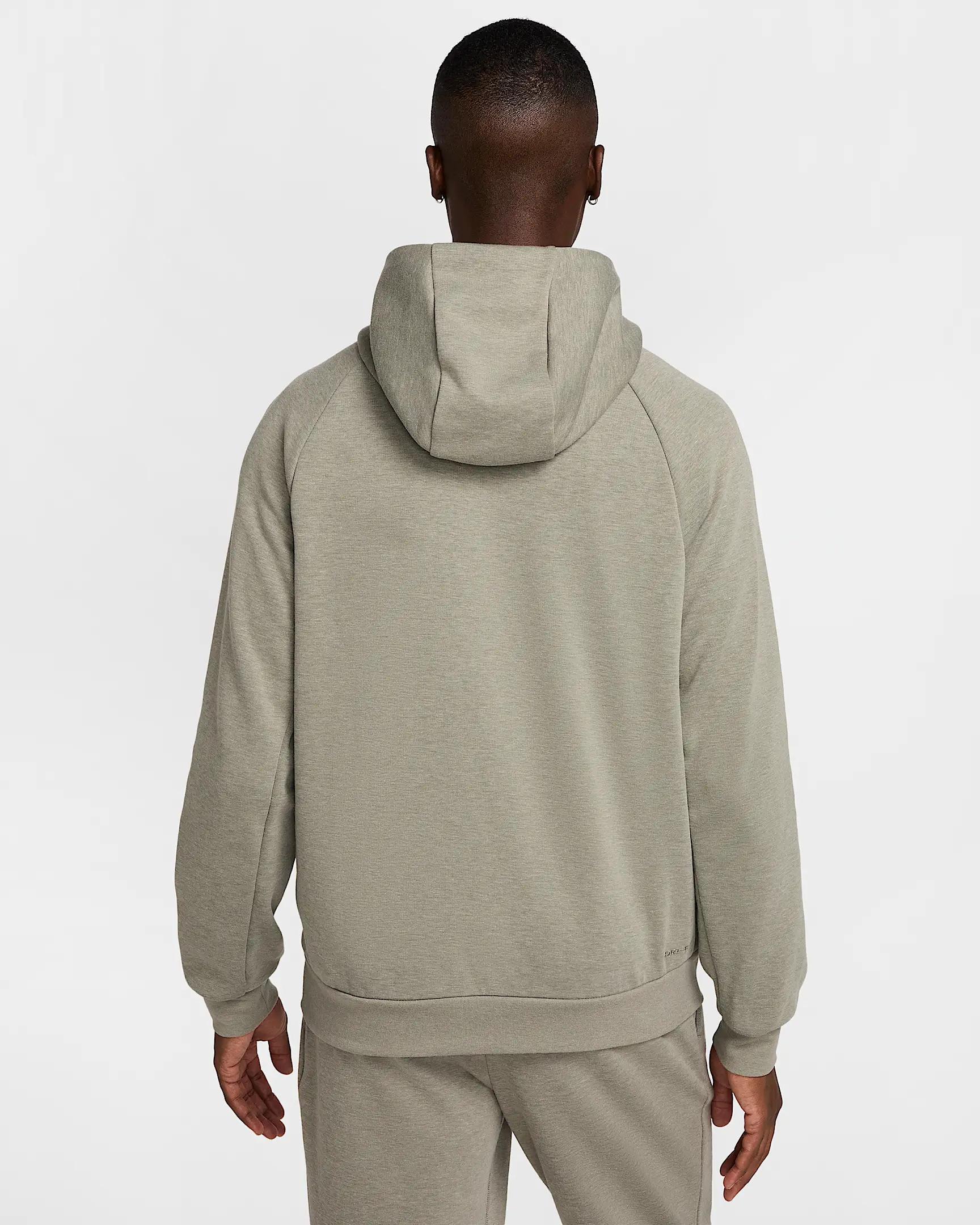 M NK DF UV PRIMARY FZ HOODIE - GRİ/LACİVERT