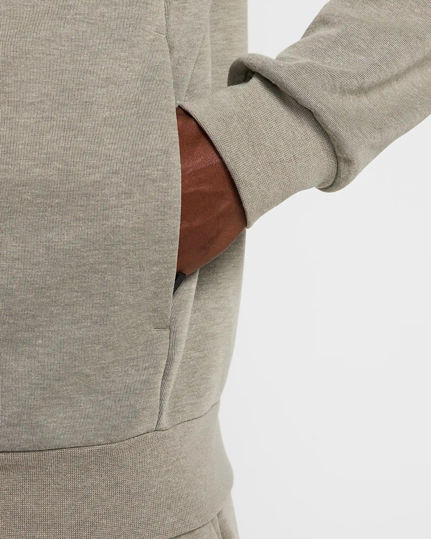 M NK DF UV PRIMARY FZ HOODIE - GRİ/LACİVERT