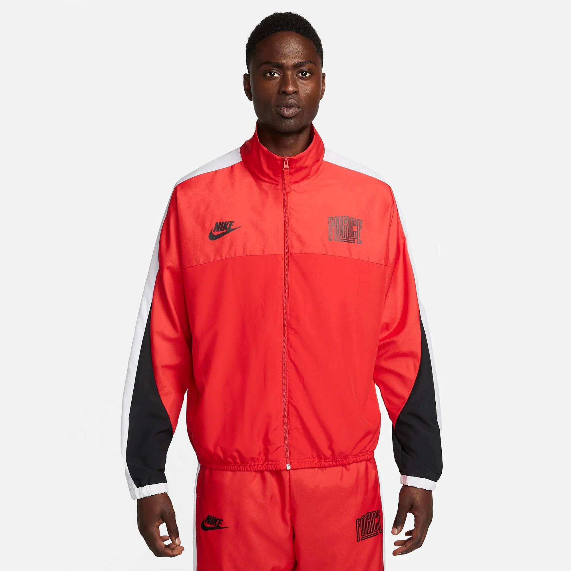 M NK STRTFV WVN JKT - BEYAZ/BORDO