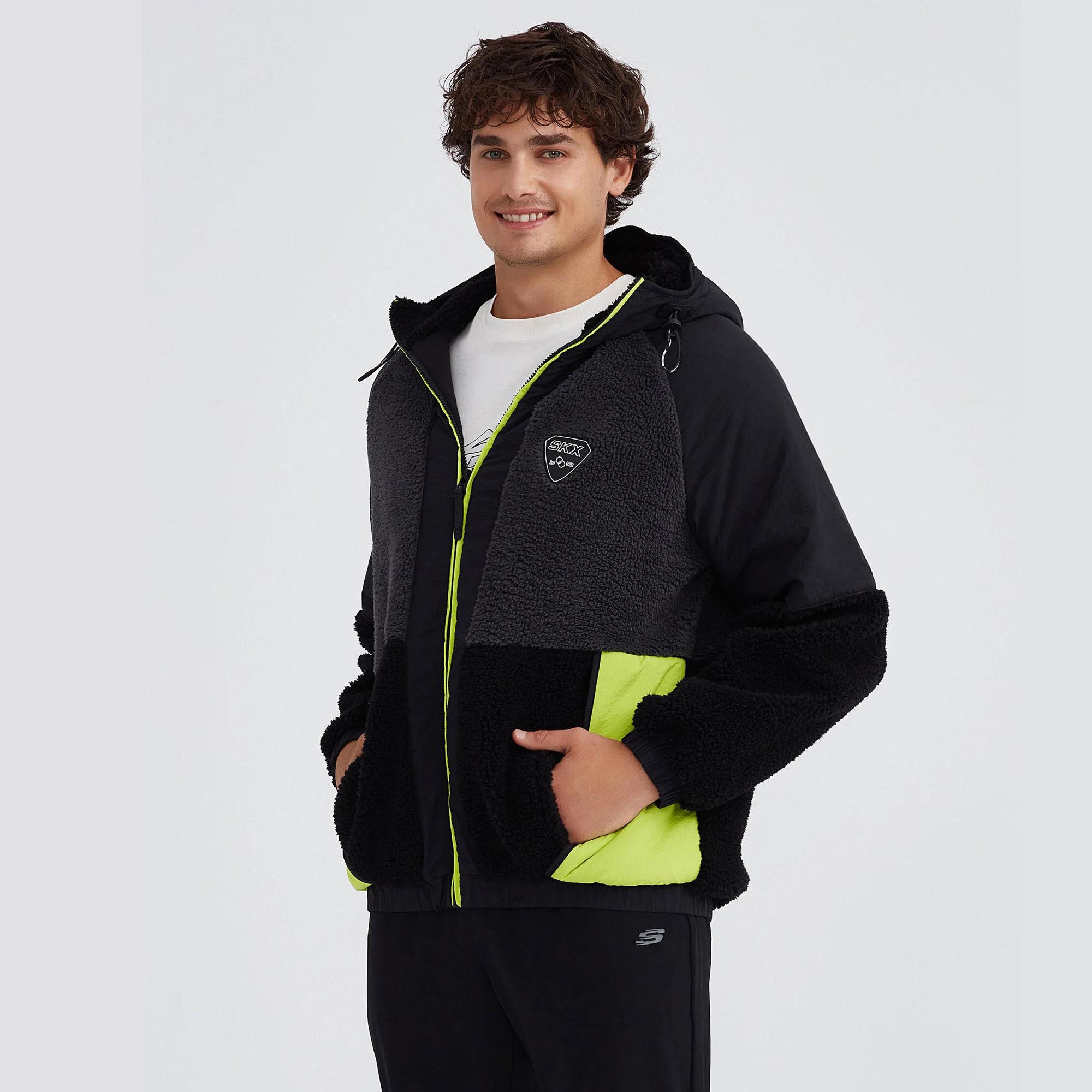 M Outdoor Fleece Full Zip Sherpa - SİYAH