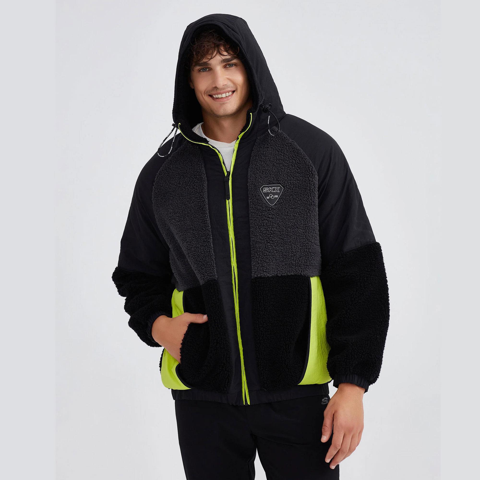 M Outdoor Fleece Full Zip Sherpa - SİYAH