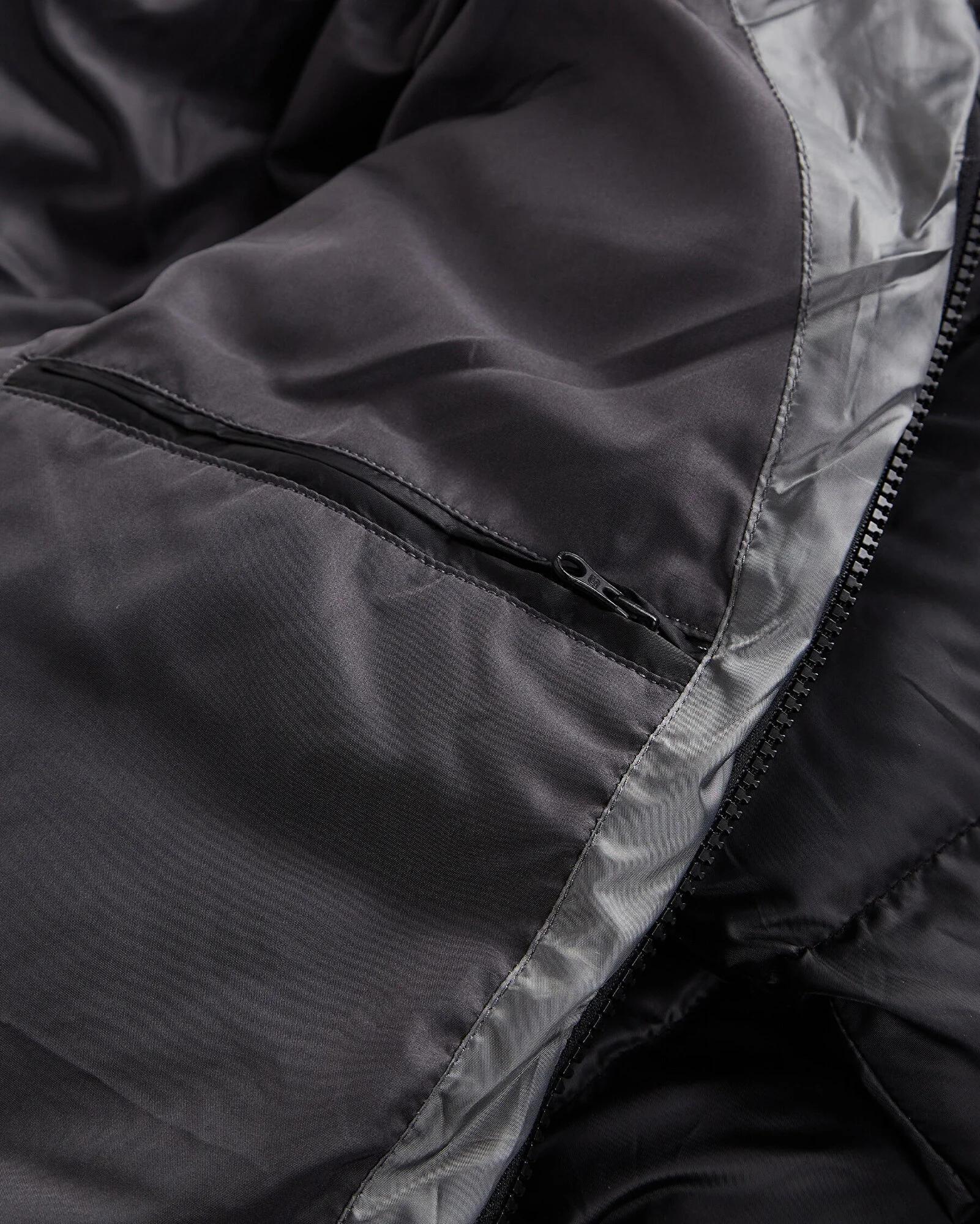 M Outerwear Colorblock Padded Jacket - SİYAH