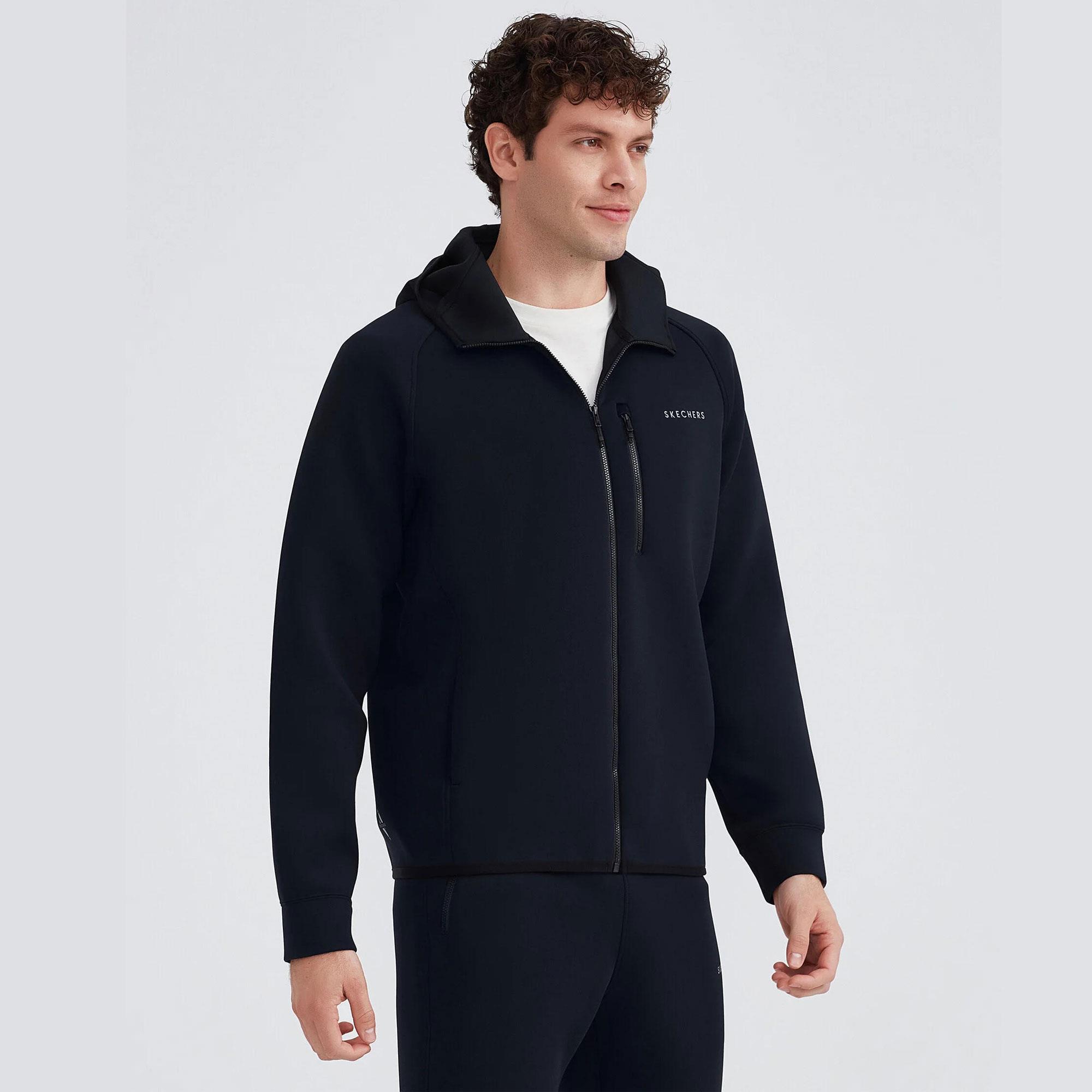 M Scuba Coll. Full Zip Hoodie Sweatshirt - SİYAH