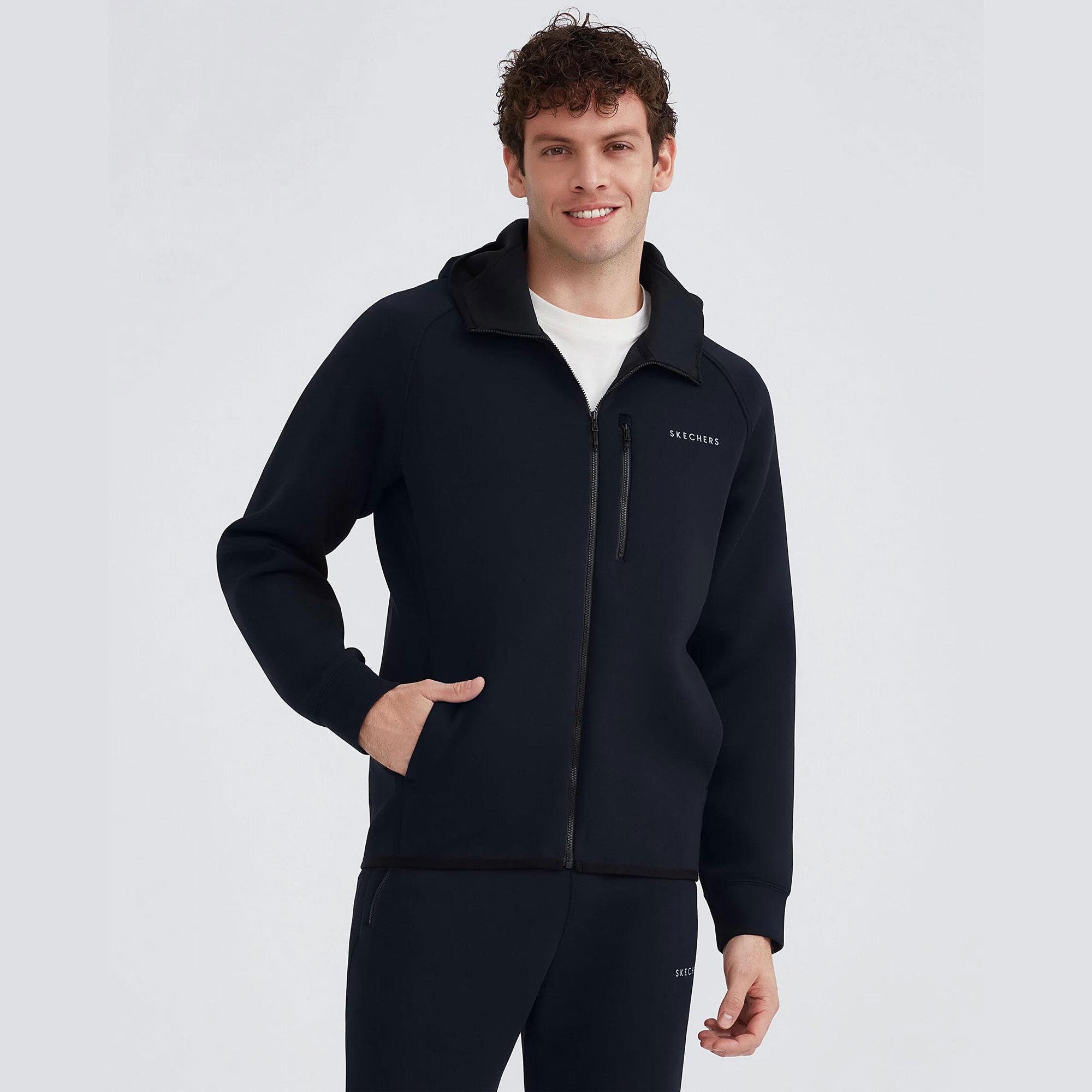 M Scuba Coll. Full Zip Hoodie Sweatshirt - SİYAH