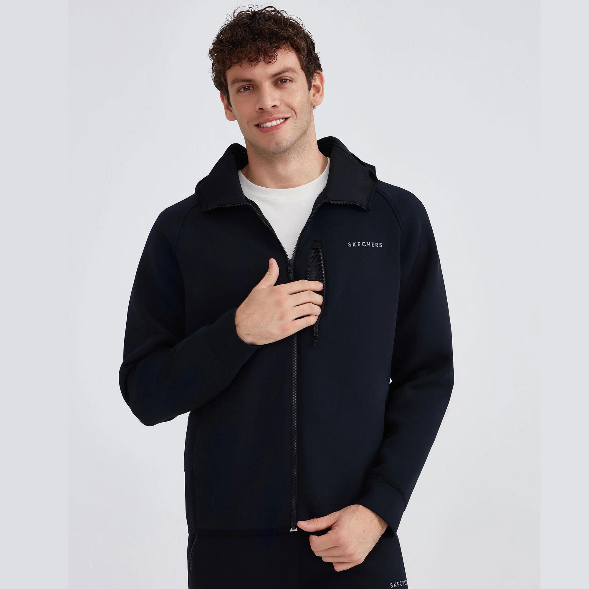M Scuba Coll. Full Zip Hoodie Sweatshirt - SİYAH