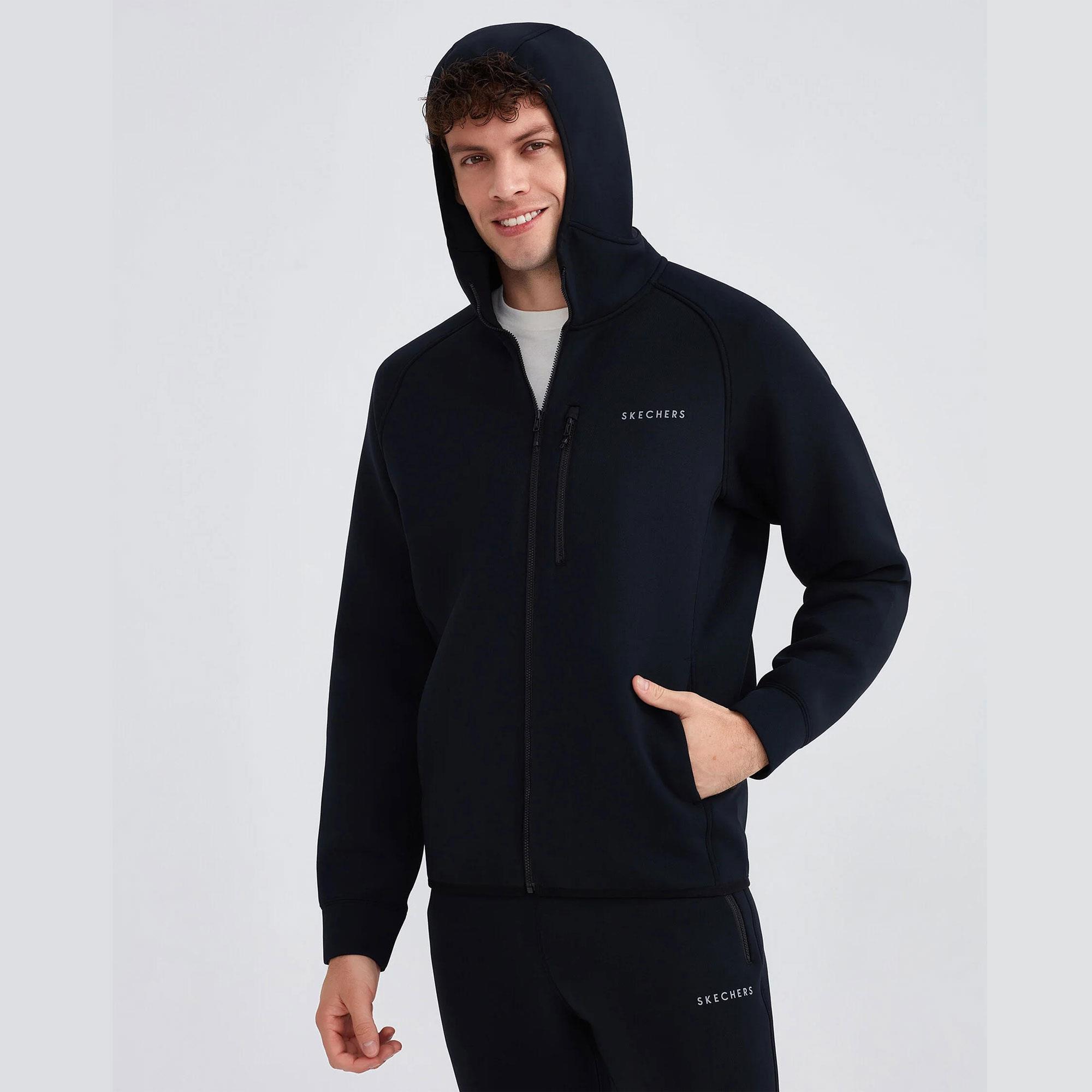 M Scuba Coll. Full Zip Hoodie Sweatshirt - SİYAH