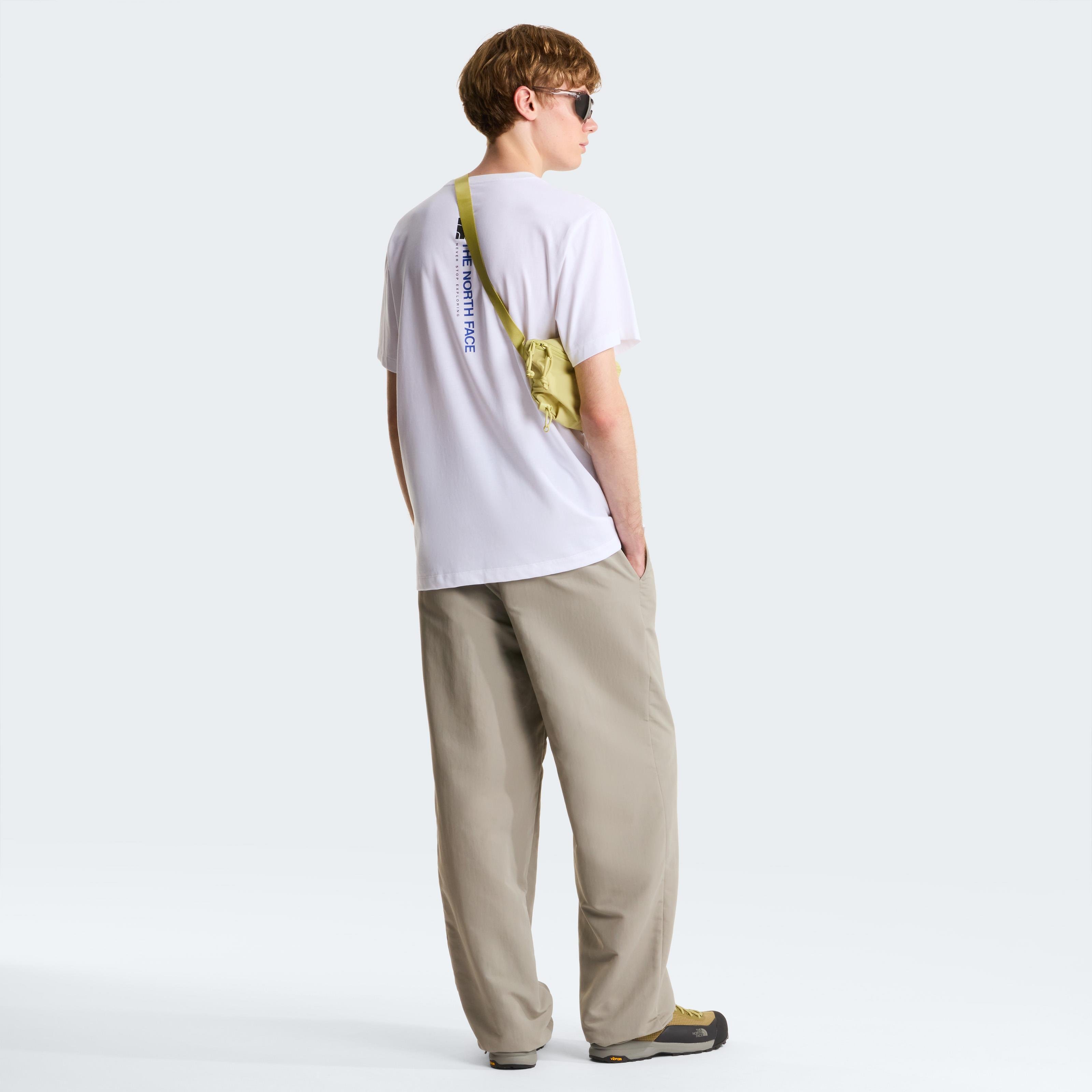 M VERTICAL REGULAR SHORT SLEEVE TEE-GRAP - BEYAZ