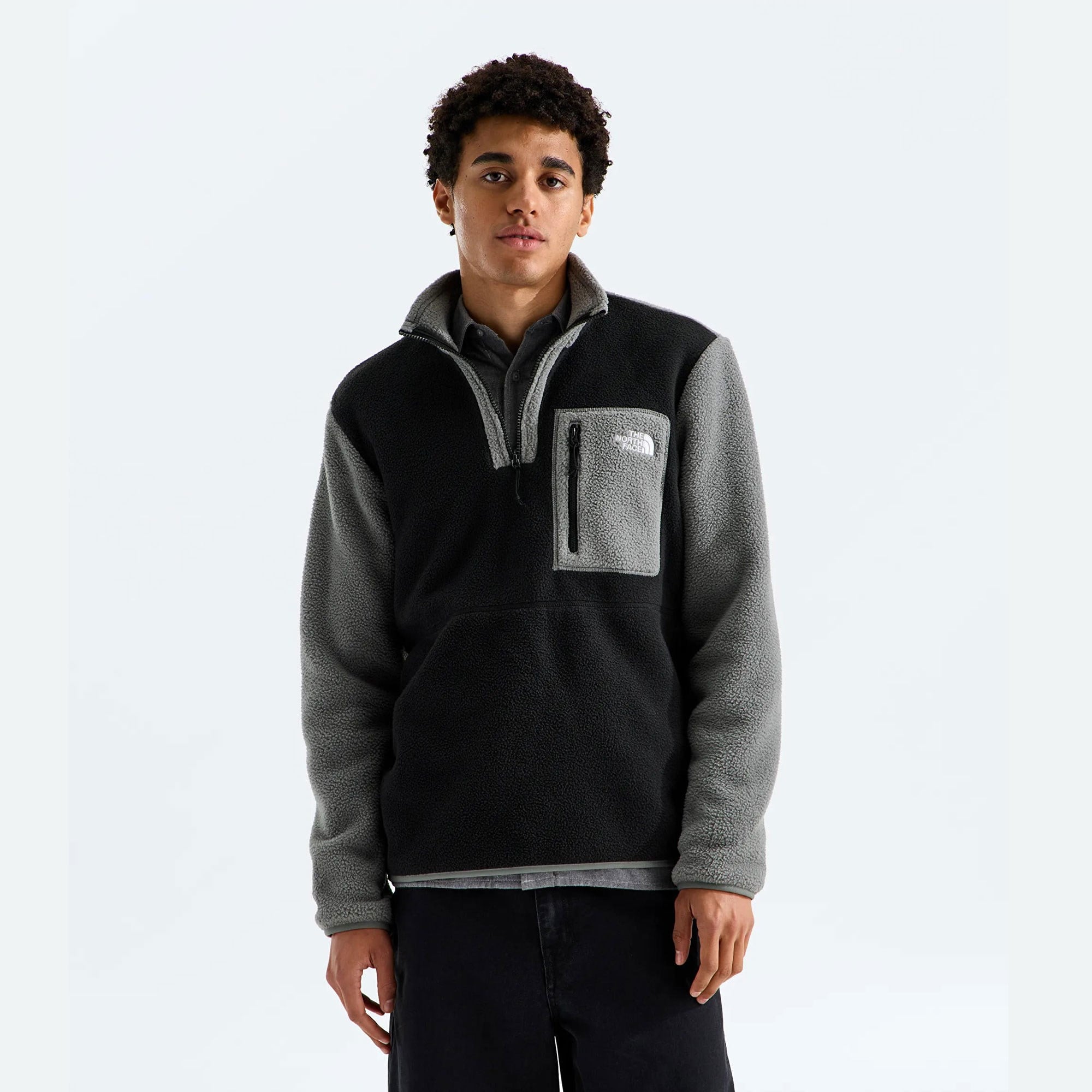 M YUMIORI 1/4 ZIP - SIYAH