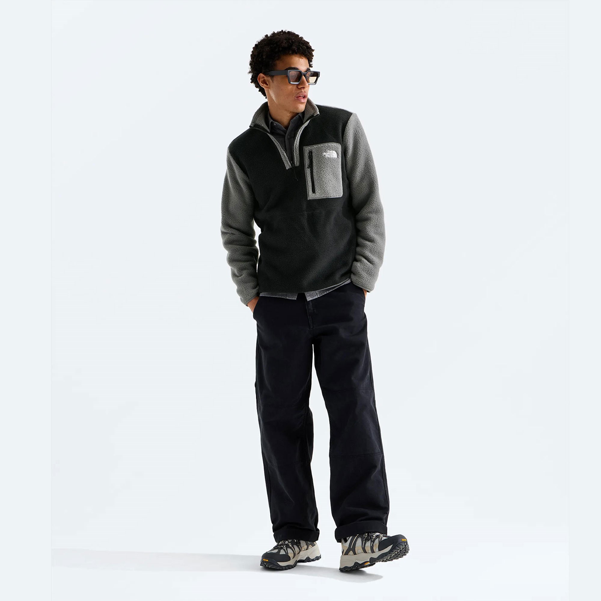 M YUMIORI 1/4 ZIP - SIYAH