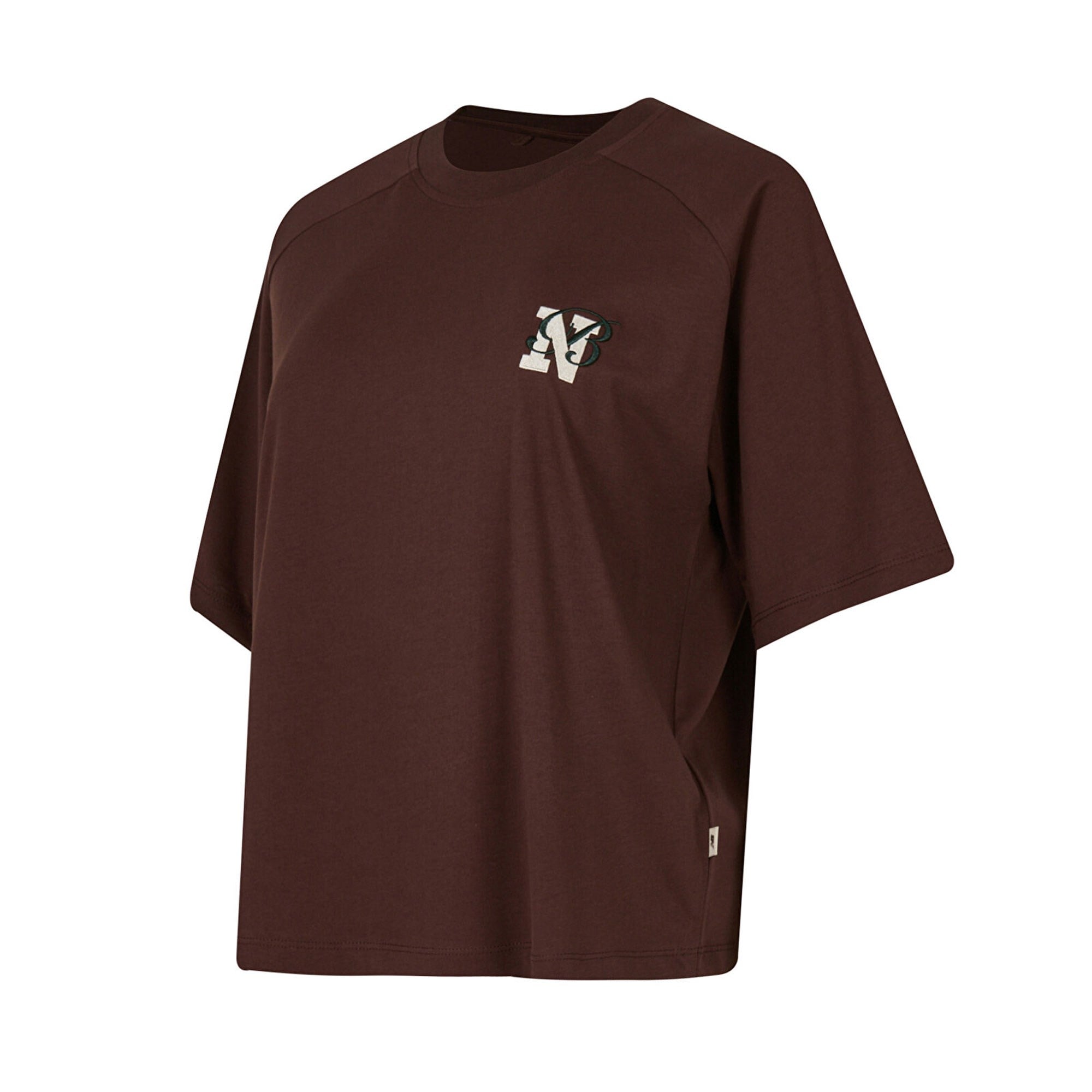 NB LIFESTYLE WOMEN T-SHIRT - KAHVERENGI