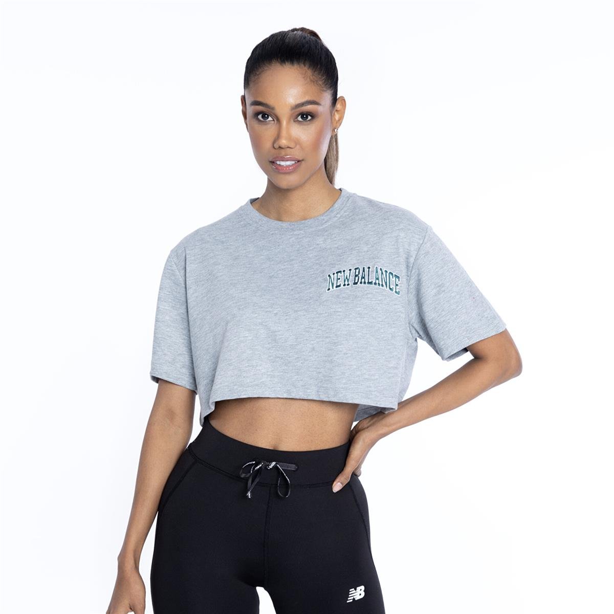 NB Woman Lifestyle Crop - GRİ