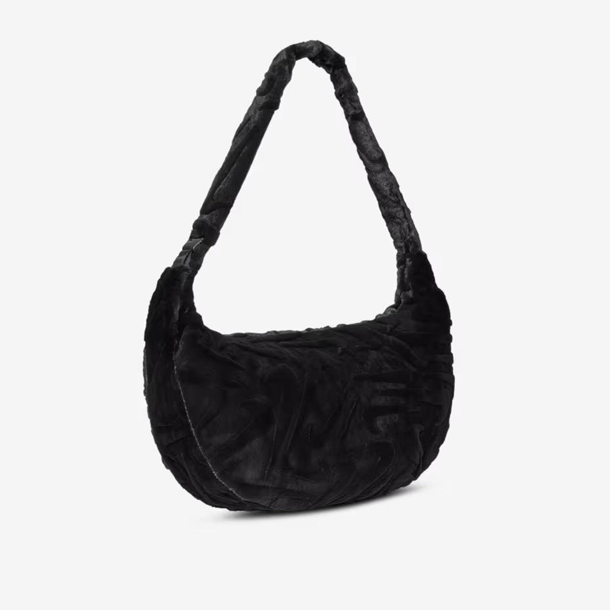 NK NSW FX FUR SLOUCHY BAG - BEYAZ